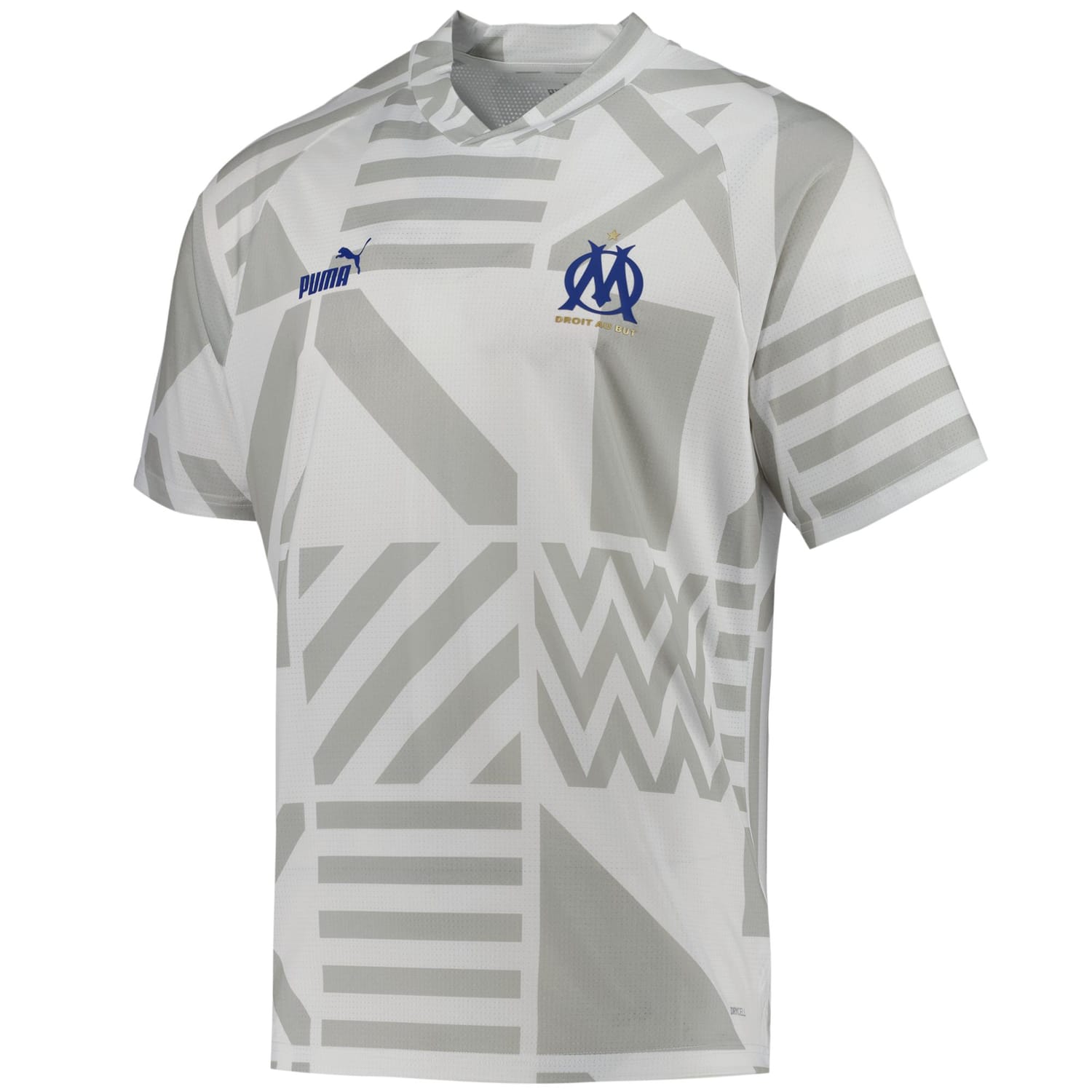 Ligue 1 Olympique Marseille Pre-Match Jersey Shirt White for Men