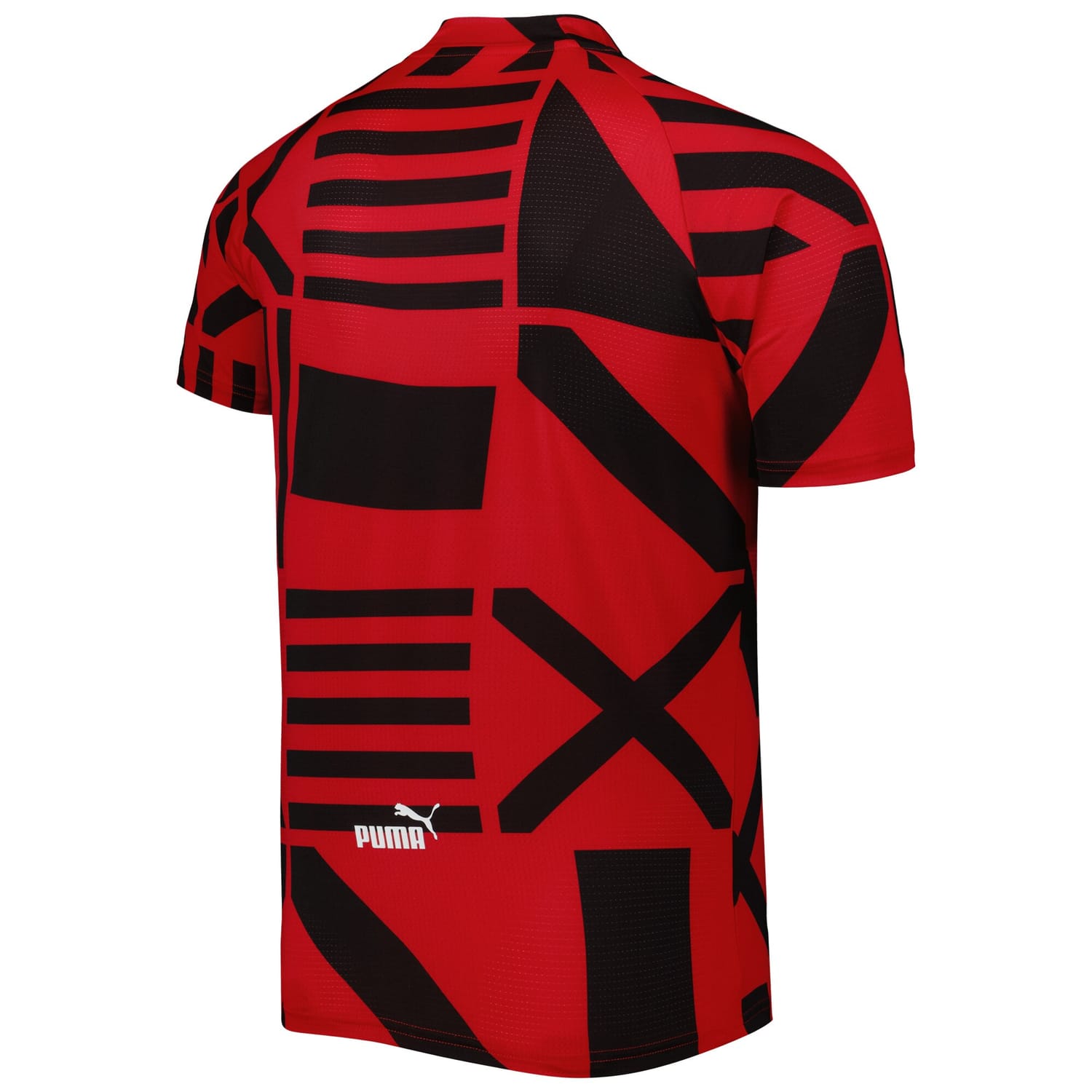 Serie A AC Milan Pre-Match Jersey Shirt Red for Men