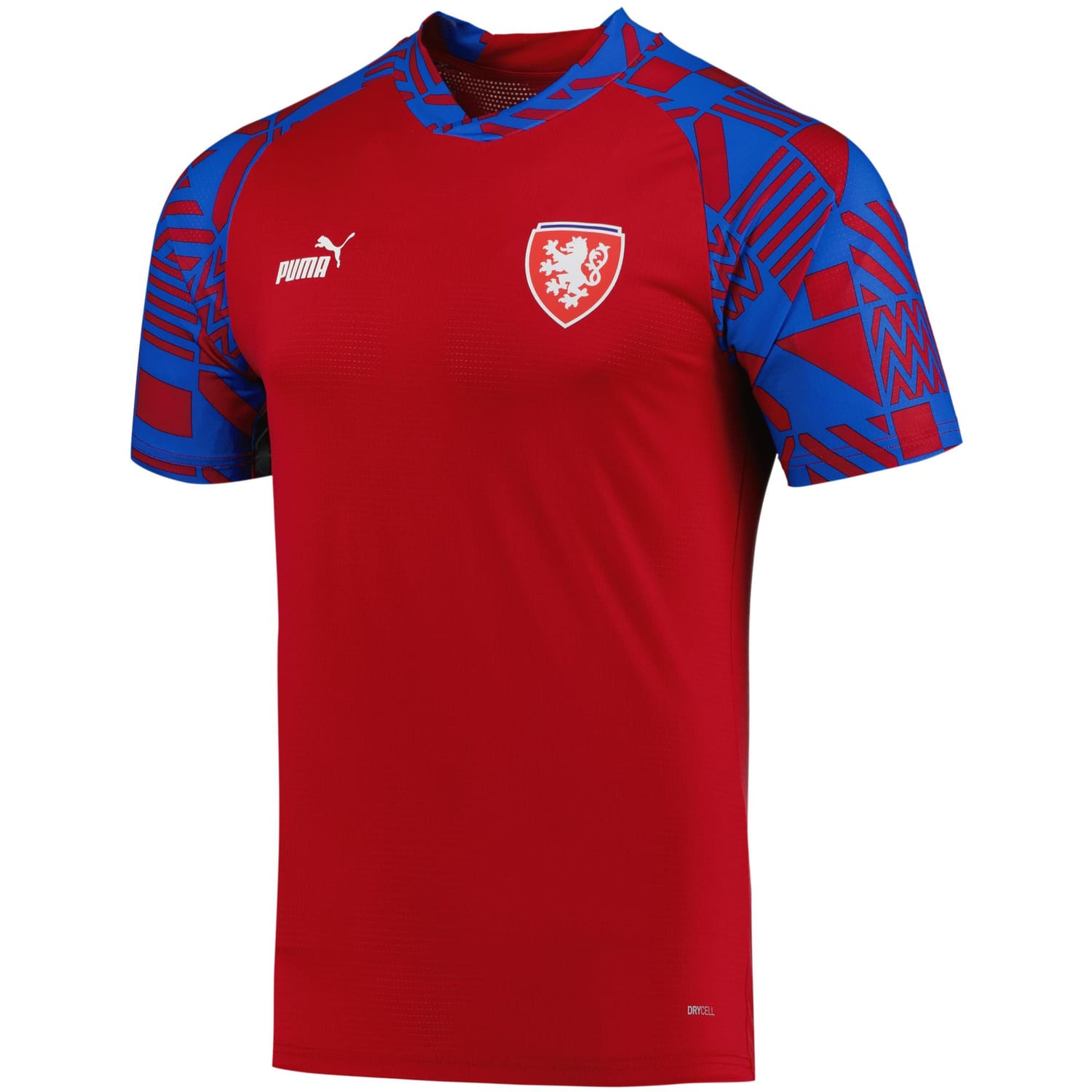 Czech Republic National Team Pre-Match Jersey Shirt Red for Men