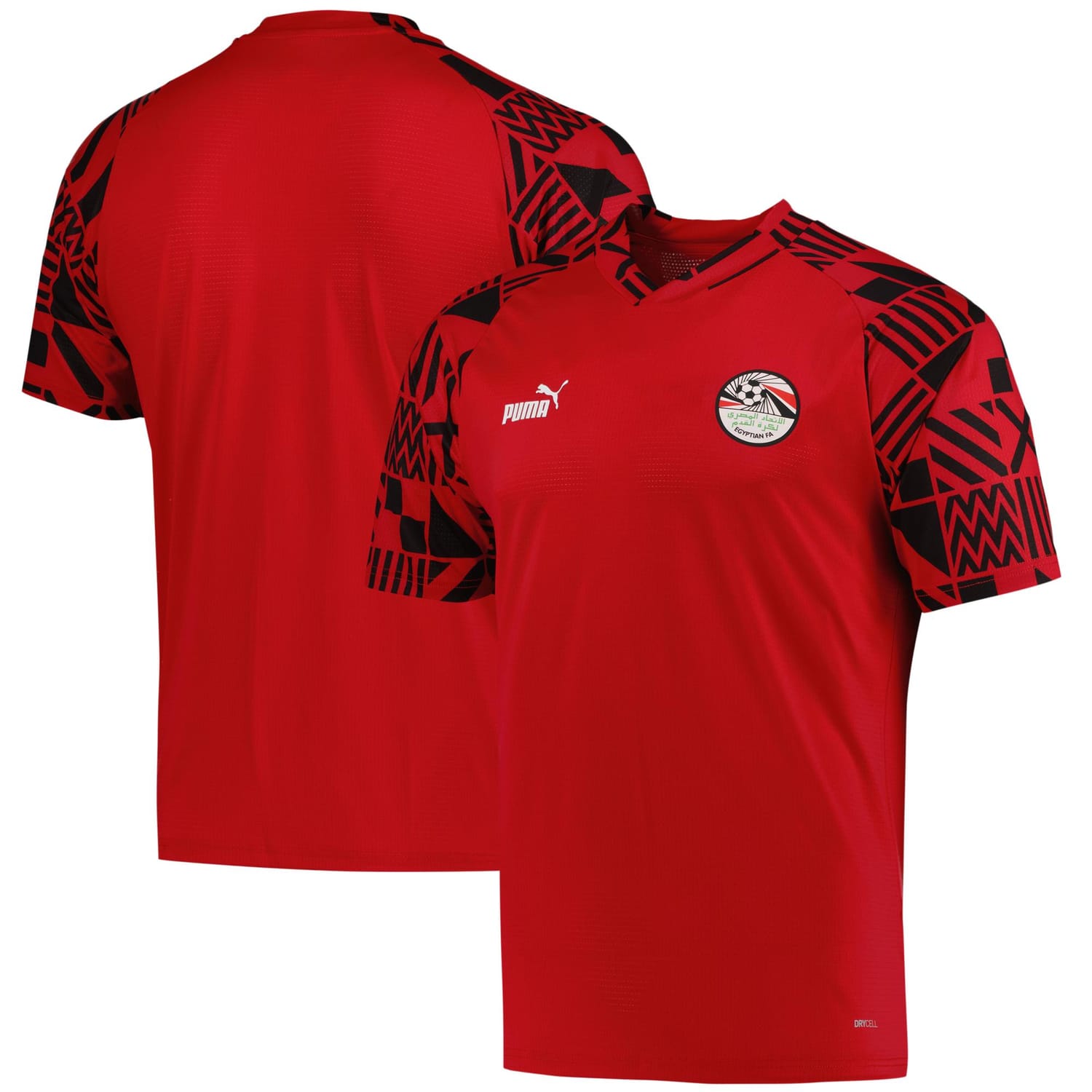 Egypt National Team Pre-Match Jersey Shirt Red for Men