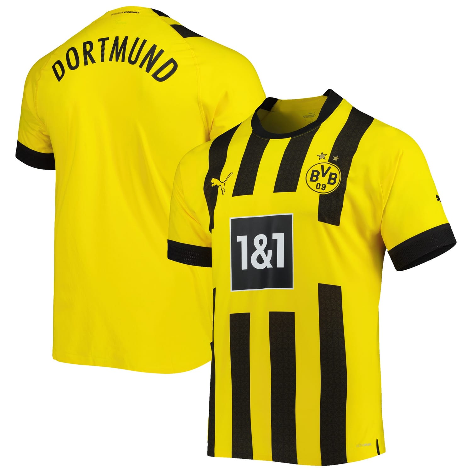 Bundesliga Borussia Dortmund Home Authentic Jersey Shirt Yellow 2022-23 for Men