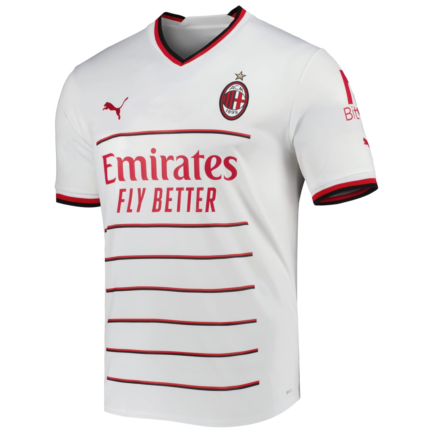 Serie A AC Milan Away Jersey Shirt White 2022-23 for Men