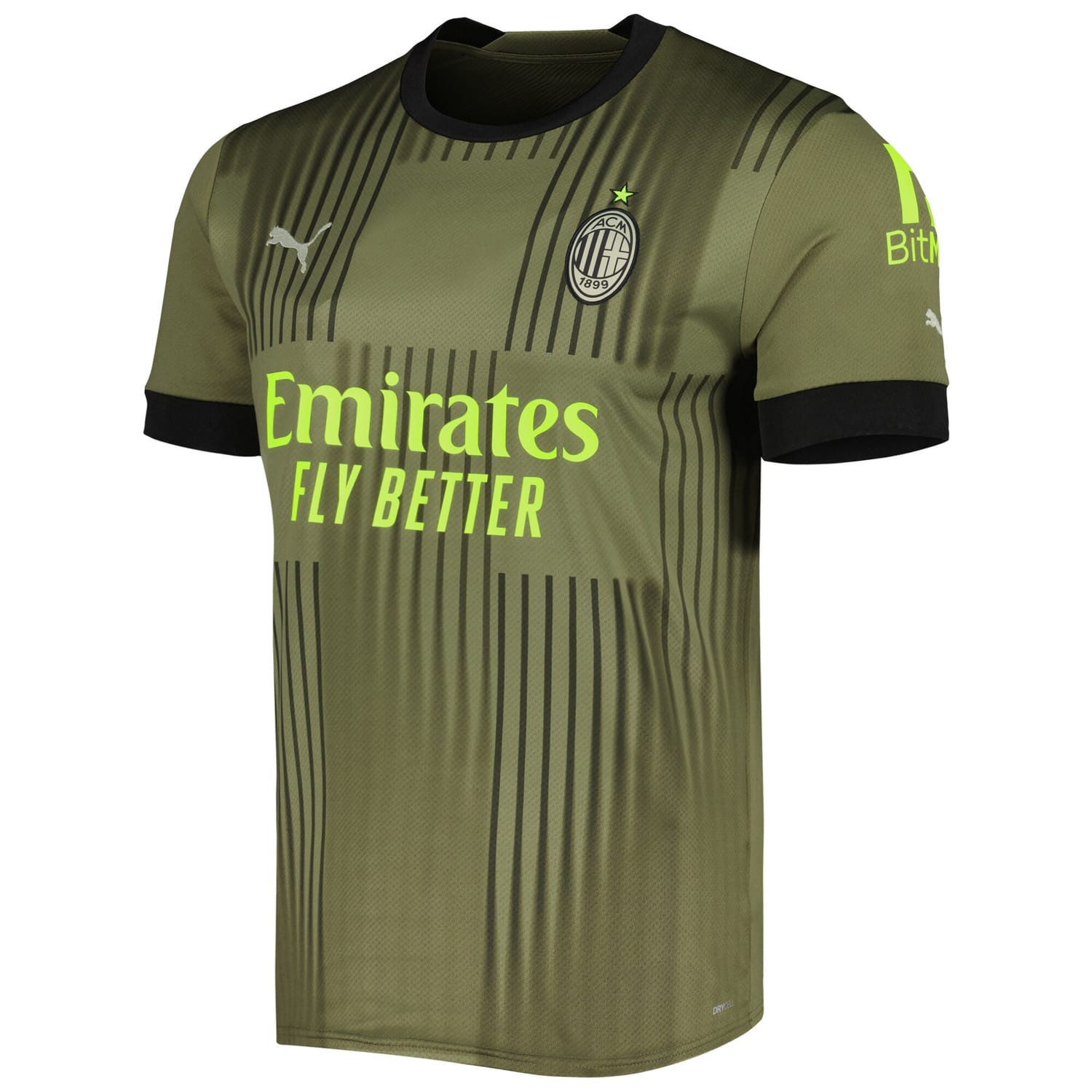 Serie A AC Milan Third Jersey Shirt Green 2022-23 for Men