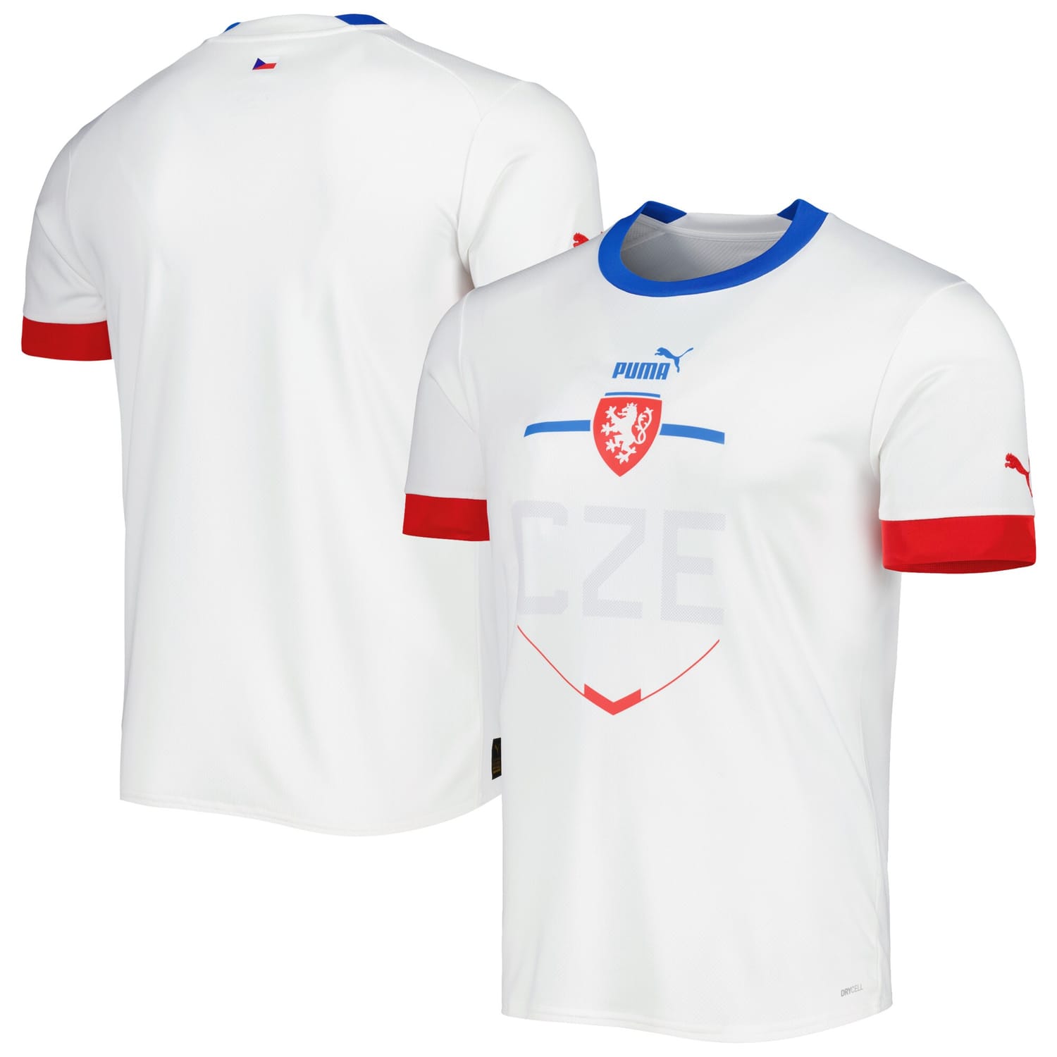 Czech Republic National Team Away Jersey Shirt White 2022-23 for Men