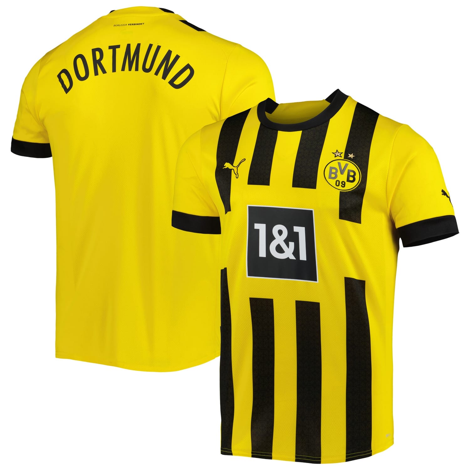 Bundesliga Borussia Dortmund Home Jersey Shirt Yellow 2022-23 for Men