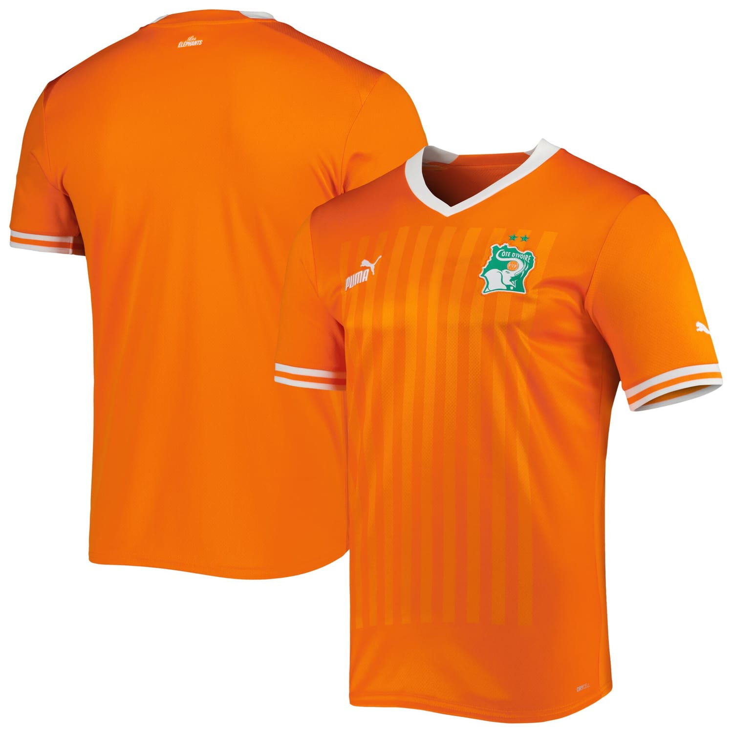 Ivory Coast National Team Home Jersey Shirt Orange 2022-23 for Men