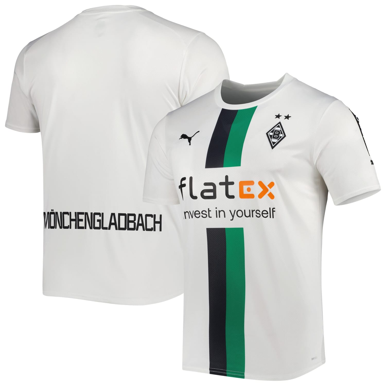 Bundesliga Borussia Monchengladbach Home Jersey Shirt White 2022-23 for Men
