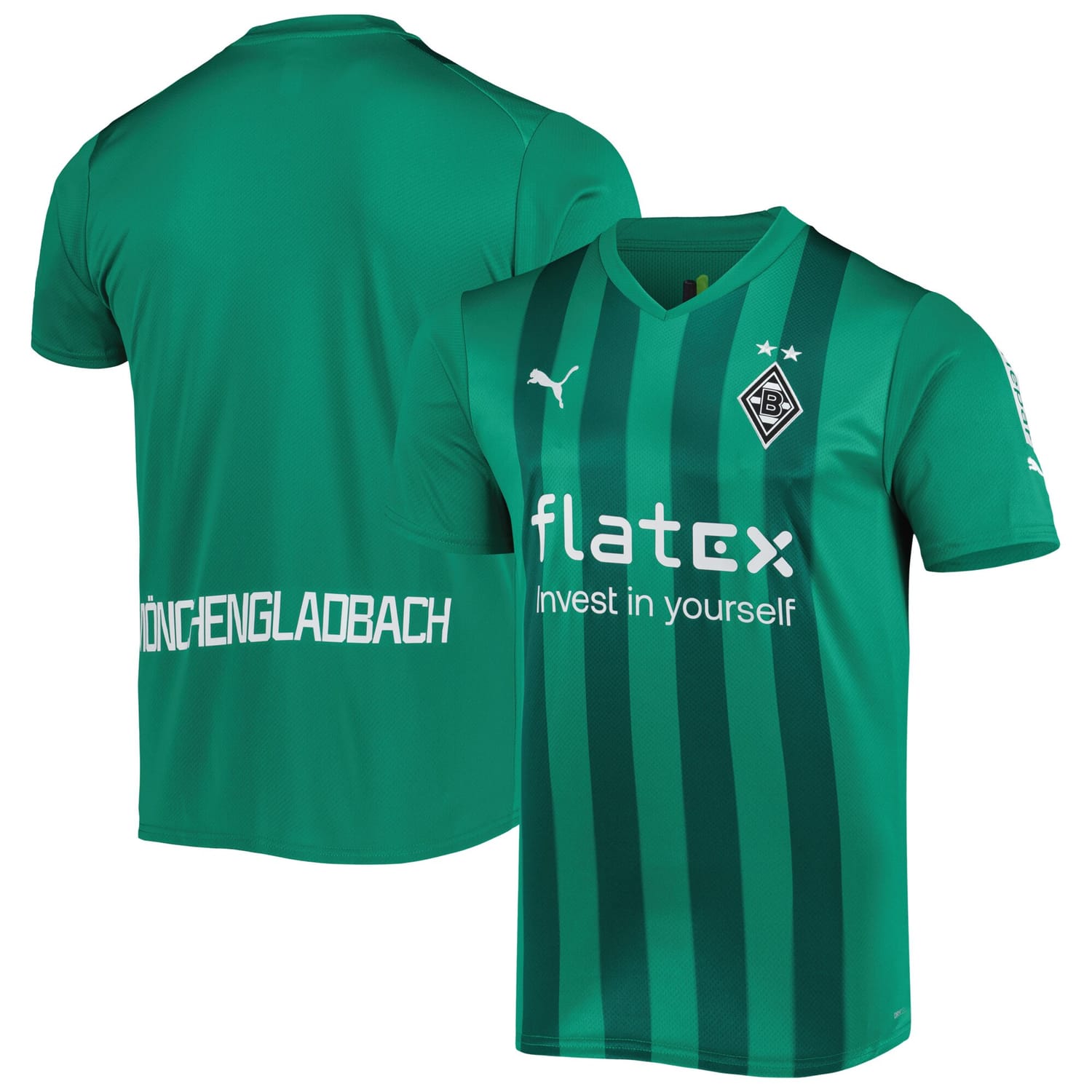 Bundesliga Borussia Monchengladbach Away Jersey Shirt Green 2022-23 for Men