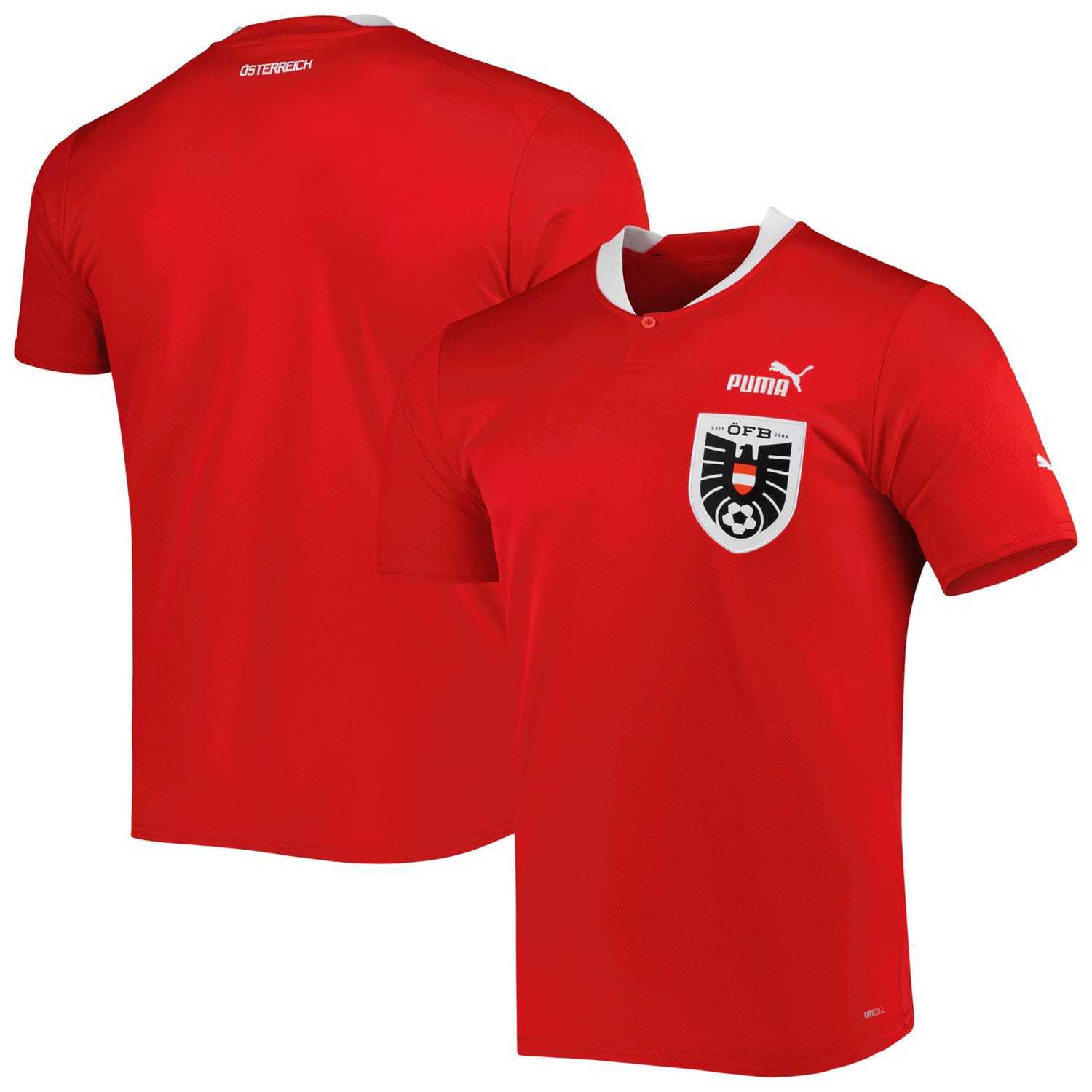 Austria National Team Home Jersey Shirt Red 2022-23 for Men