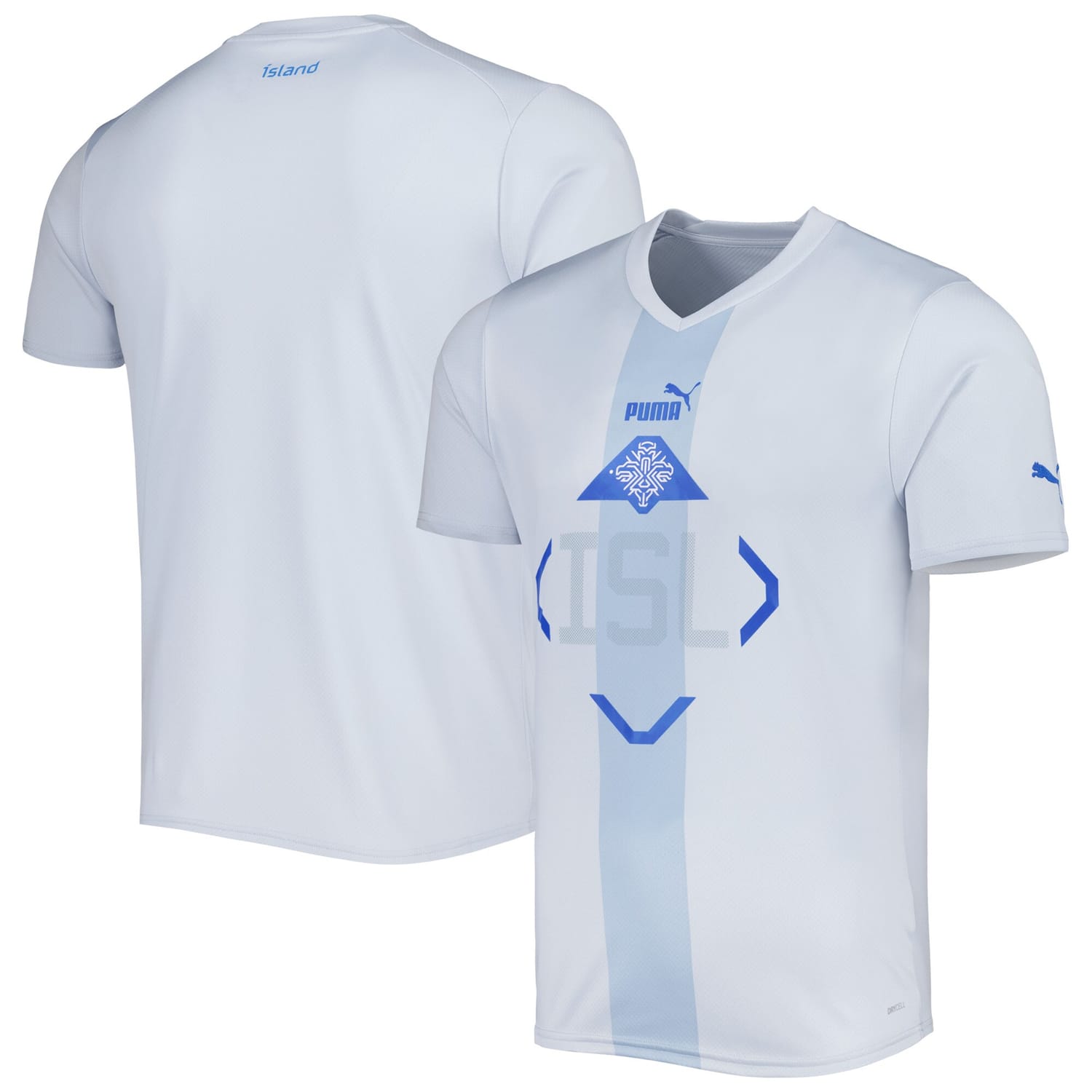 Iceland National Team Away Jersey Shirt White 2022-23 for Men