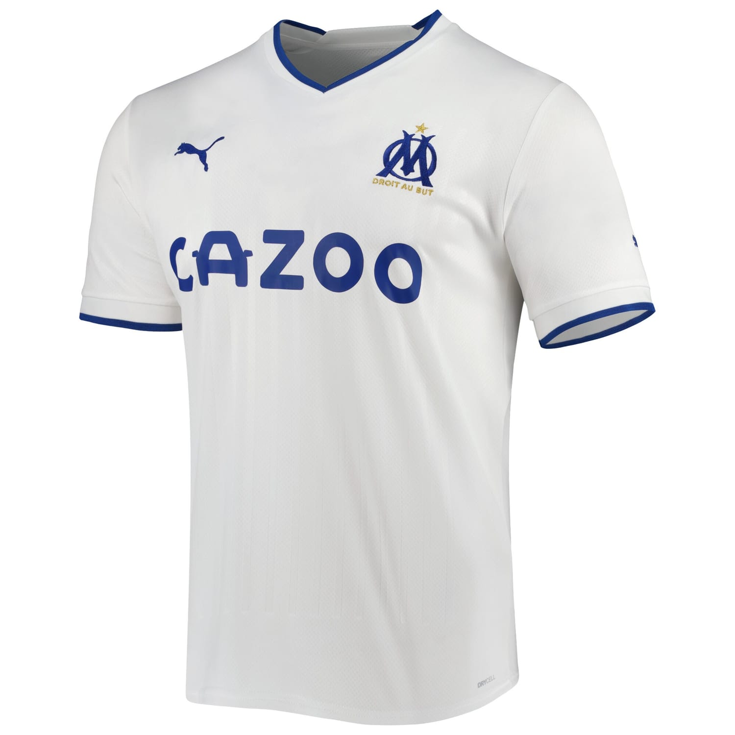 Ligue 1 Olympique Marseille Home Jersey Shirt White 2022-23 for Men