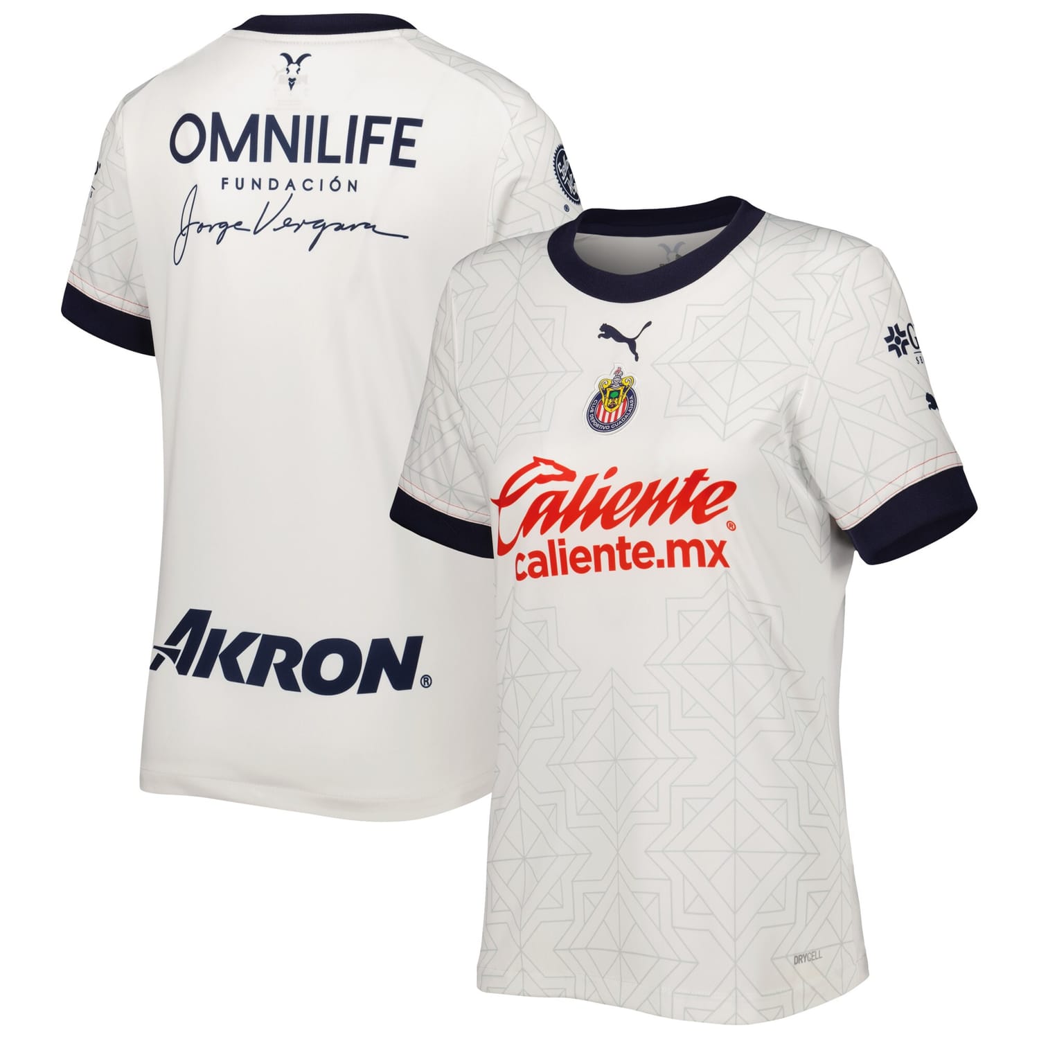 Liga MX Chivas AWAY Jersey Shirt White 2022-23 for Women