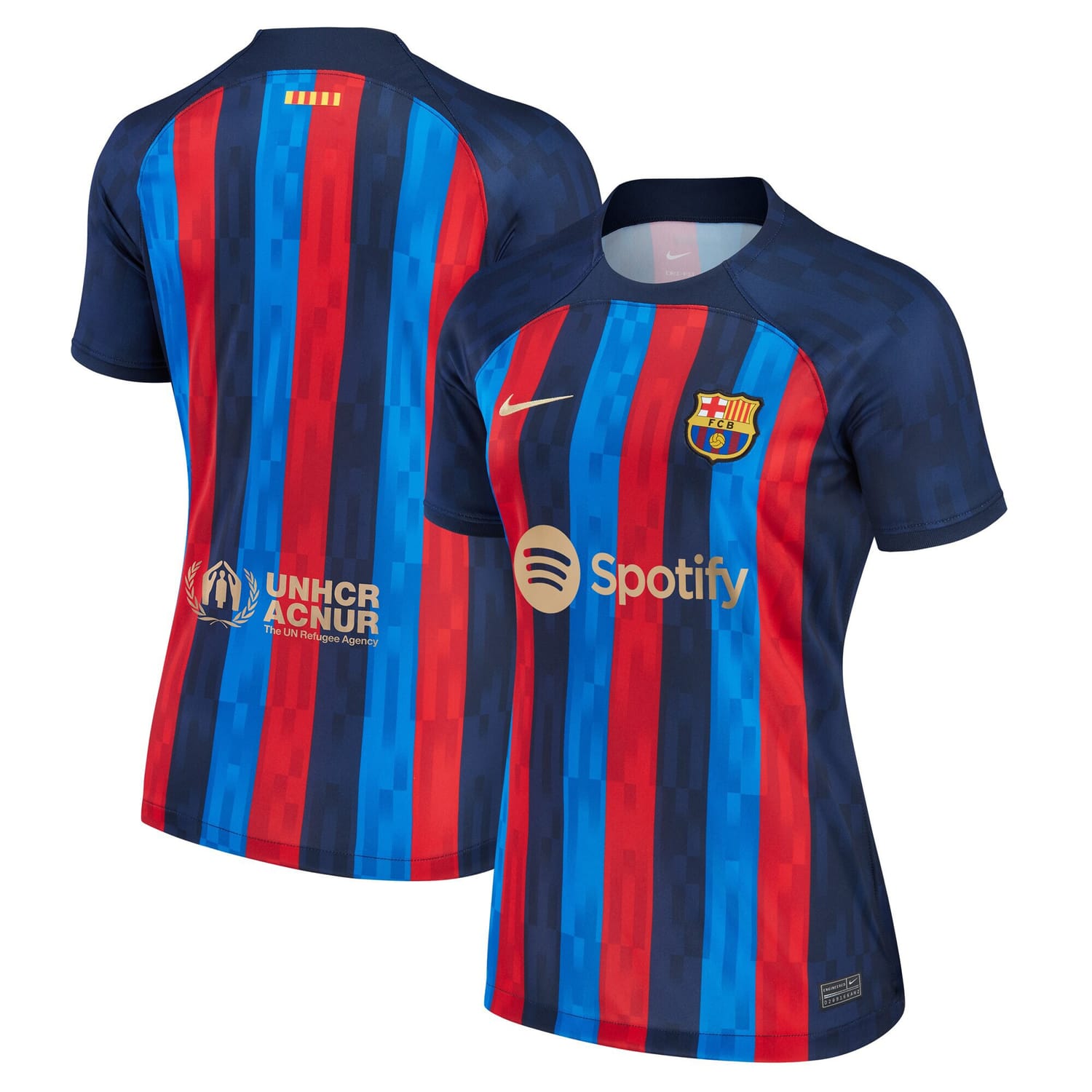 La Liga Barcelona Home Jersey Shirt Blue 2022-23 for Women