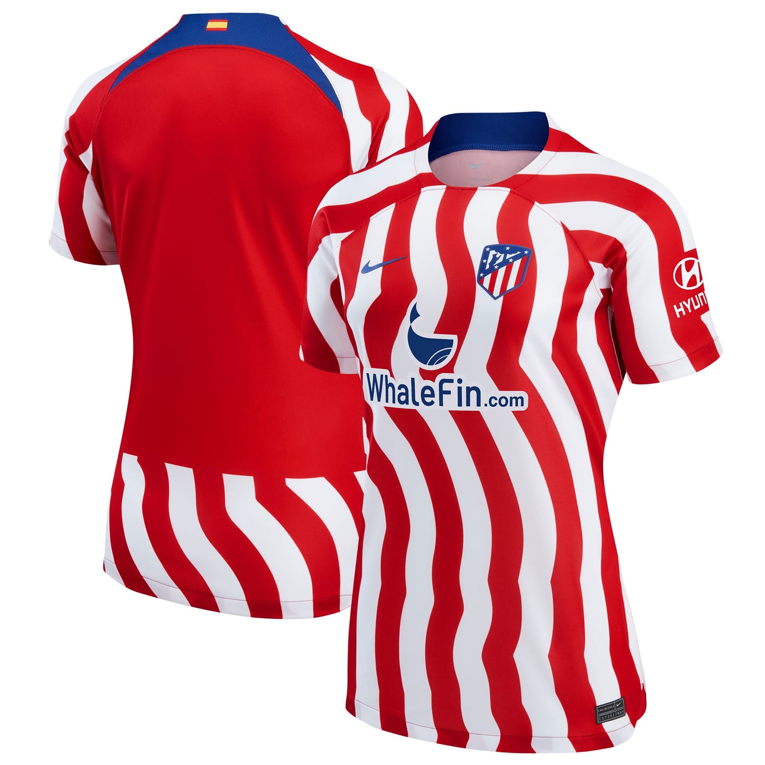 La Liga Atletico de Madrid Home Jersey Shirt Red/White 2022-23 for Women