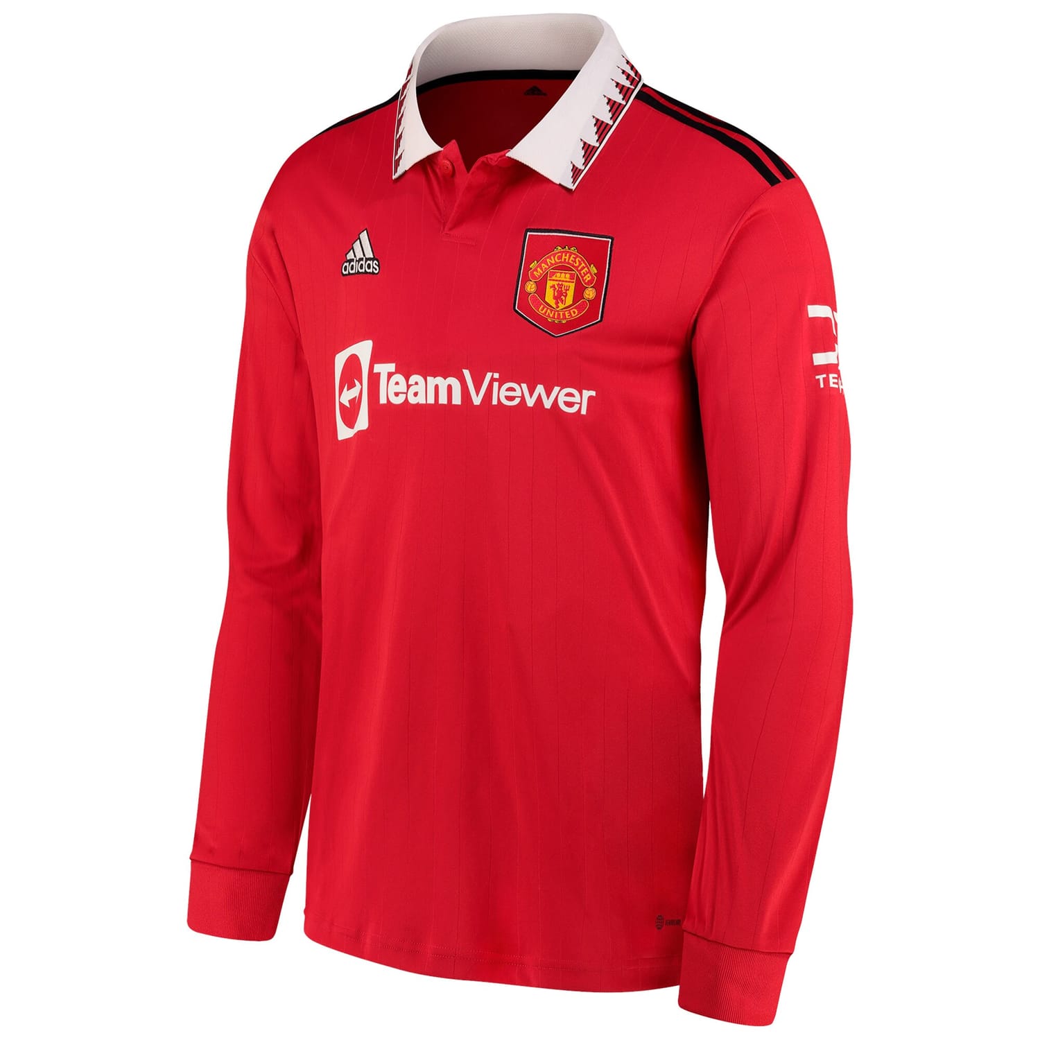 Premier League Manchester United Home Jersey Shirt Long Sleeve Red 2022-23 for Men