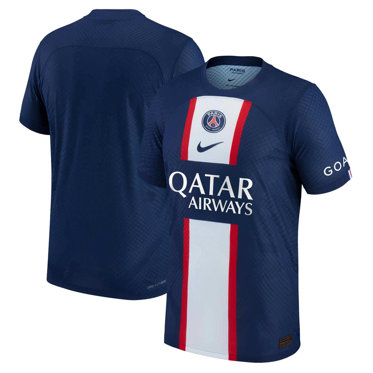 Ligue 1 Paris Saint-Germain Home Authentic Jersey Shirt Blue 2022-23 for Men