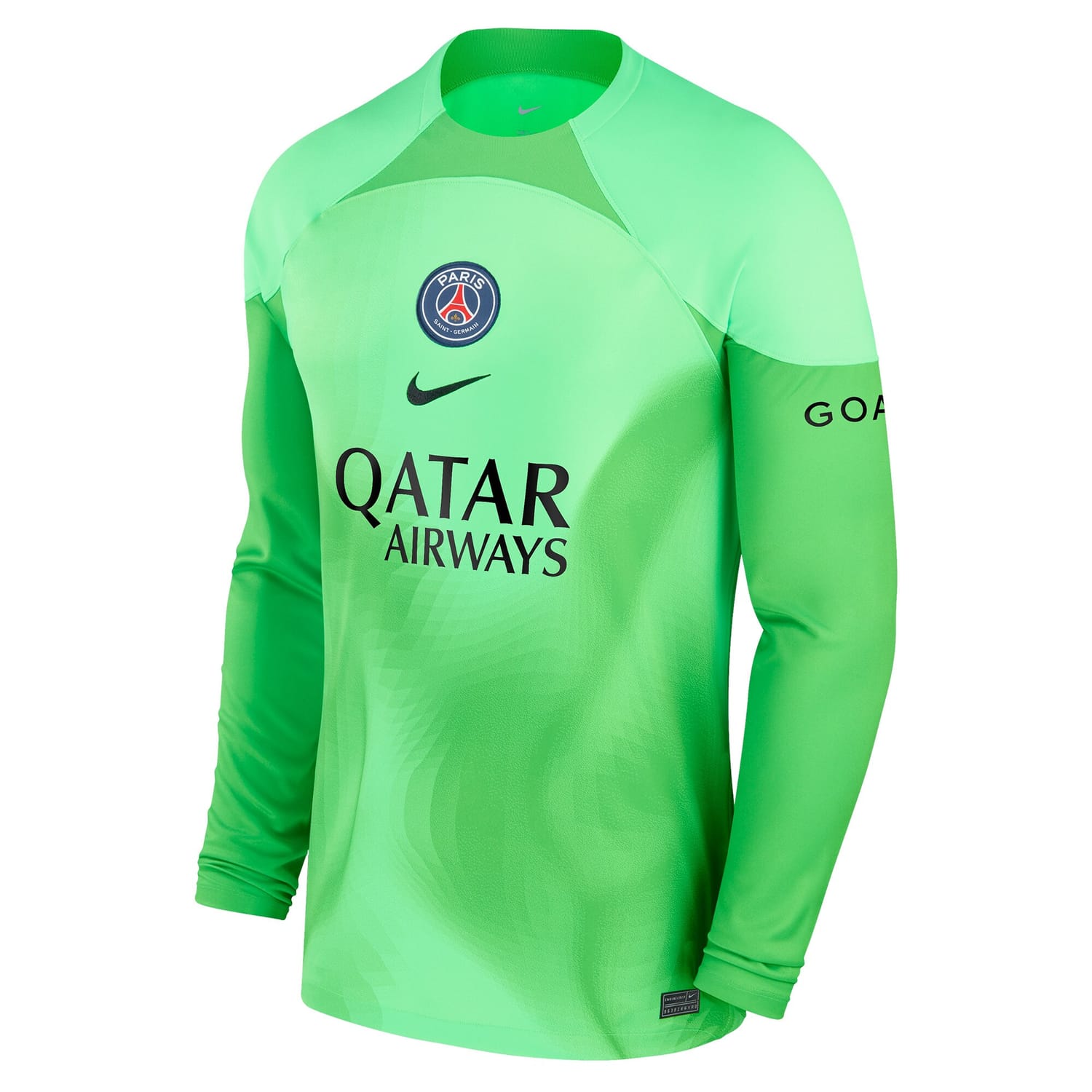 Ligue 1 Paris Saint-Germain Home Jersey Shirt Long Sleeve Green 2022-23 for Men