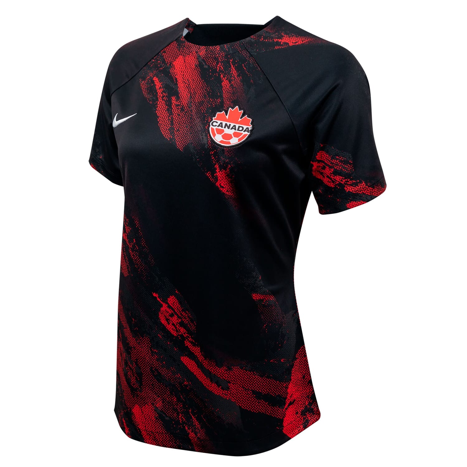 Canada Soccer Pre-Match Jersey Shirt Black 2023 for Women