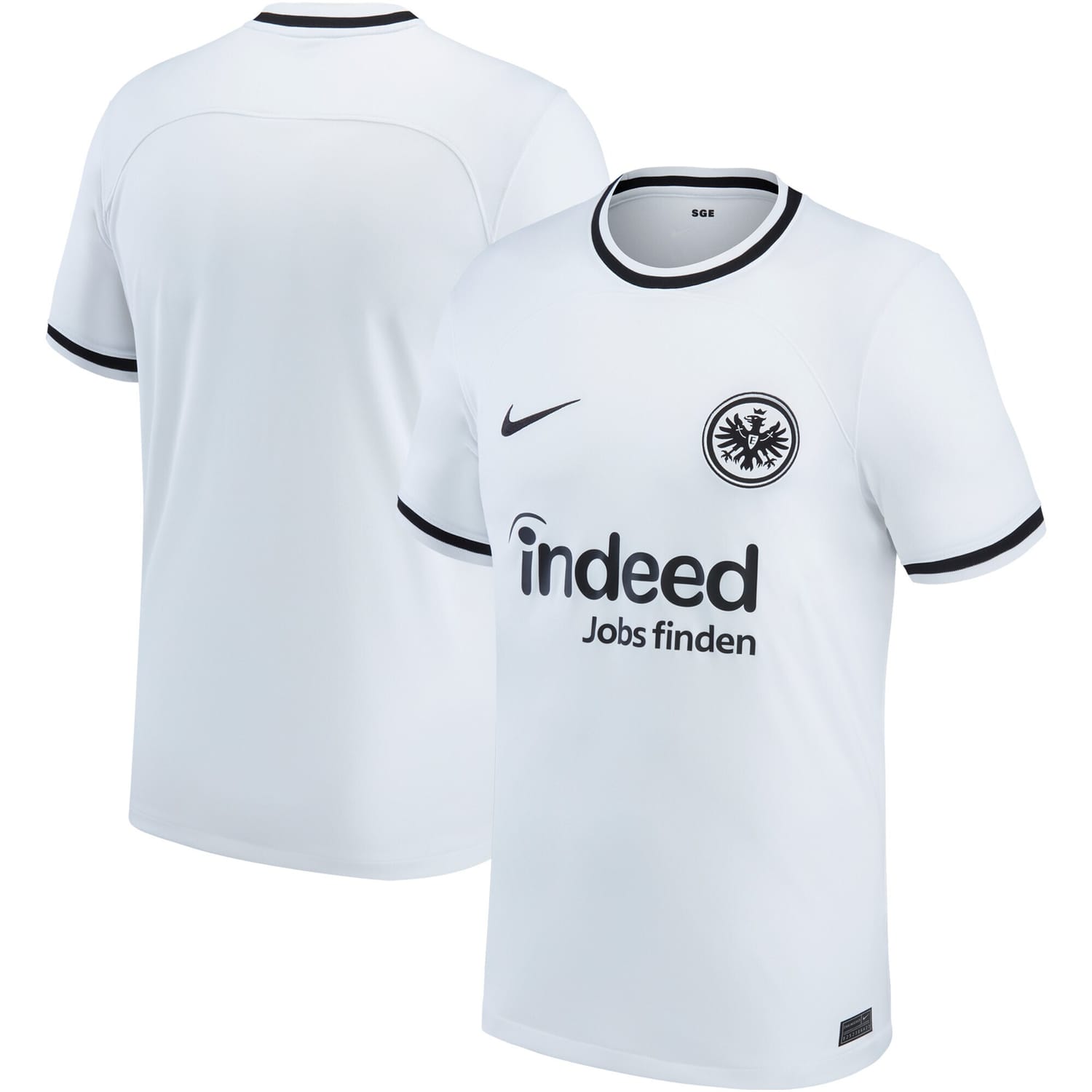 Bundesliga Eintracht Frankfurt Home Jersey Shirt White 2022-23 for Men