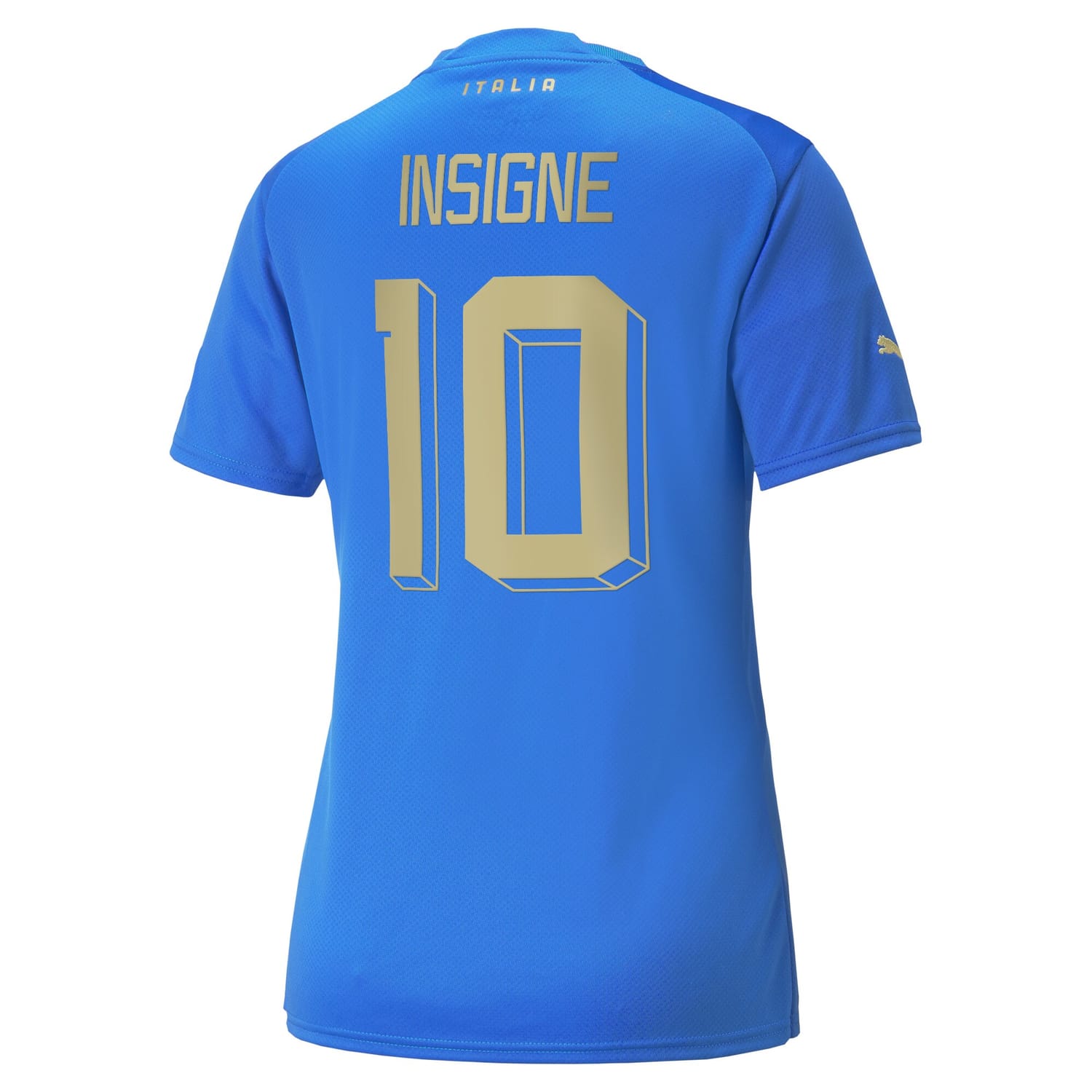 Italy National Team Home Jersey Shirt Blue 2022-23 player Lorenzo Insigne printing for Women