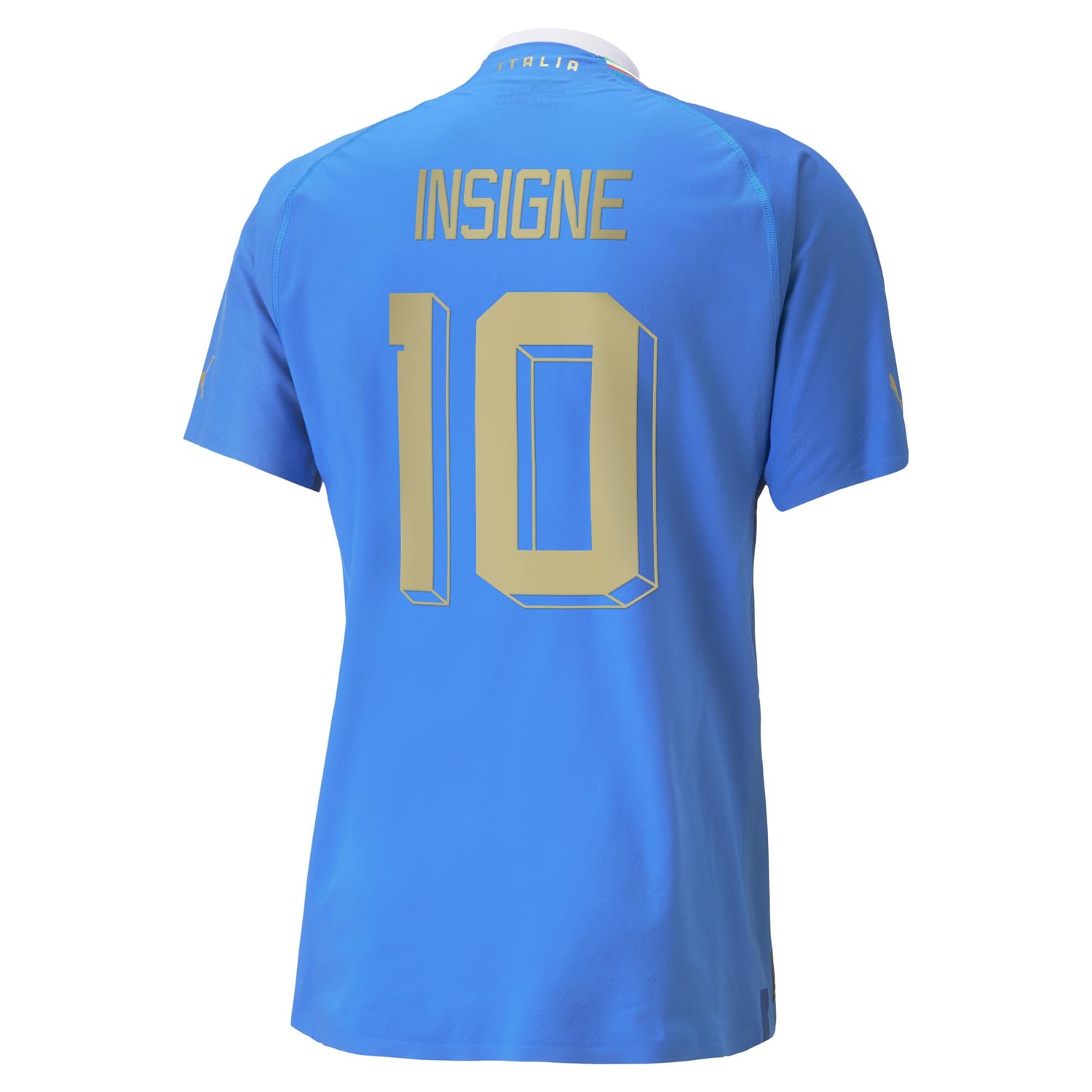 Italy National Team Home Authentic Jersey Shirt Blue 2022-23 player Lorenzo Insigne printing for Men