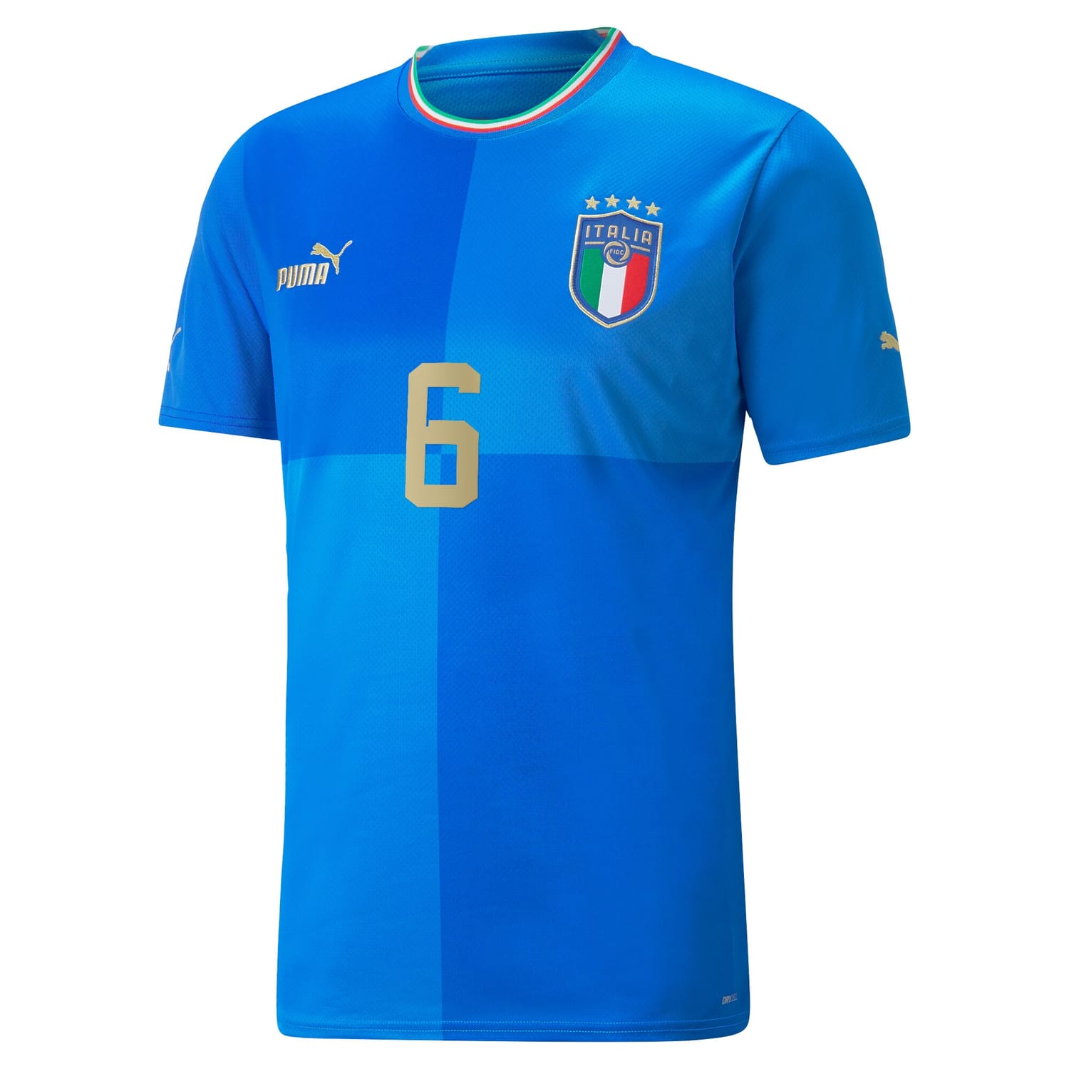 Italy National Team Home Jersey Shirt Blue 2022-23 player Marco Verratti printing for Men