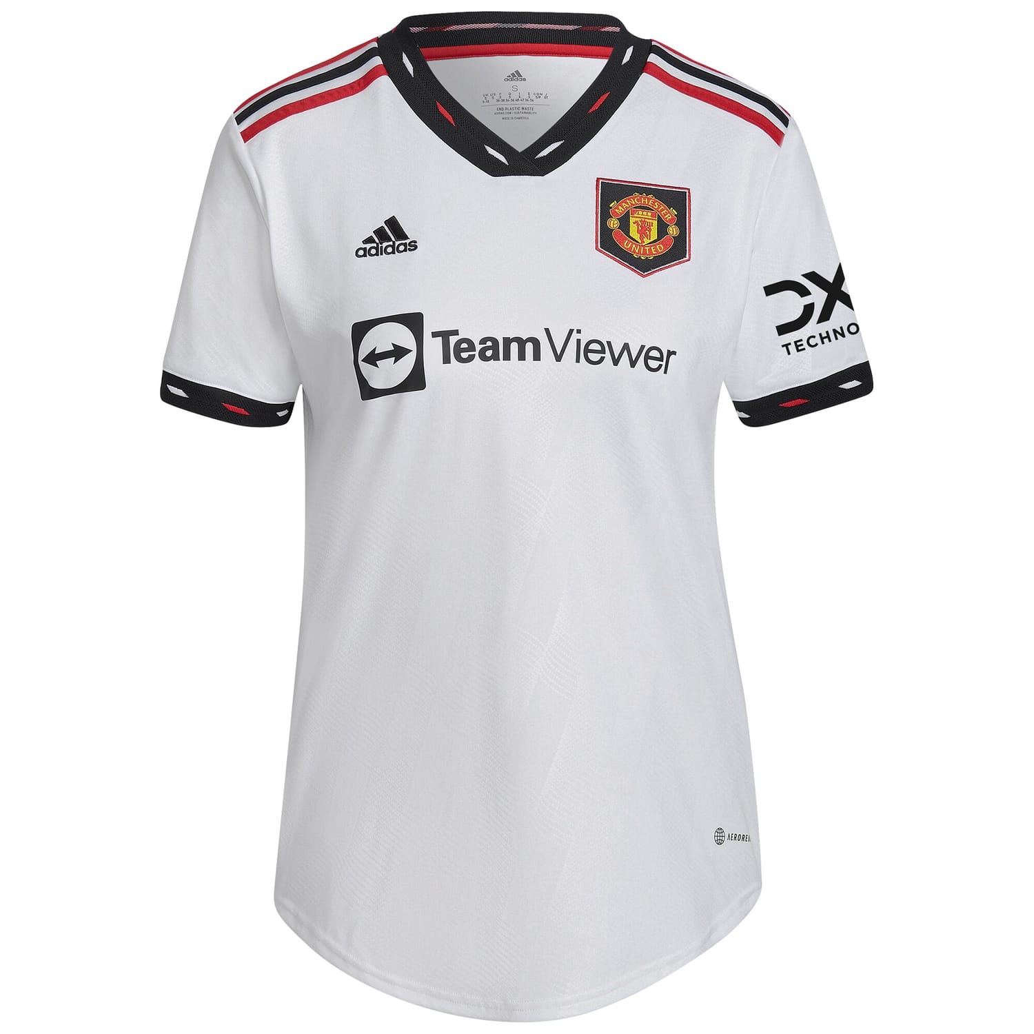 Premier League Manchester United Away Jersey Shirt White 2022-23 for Women