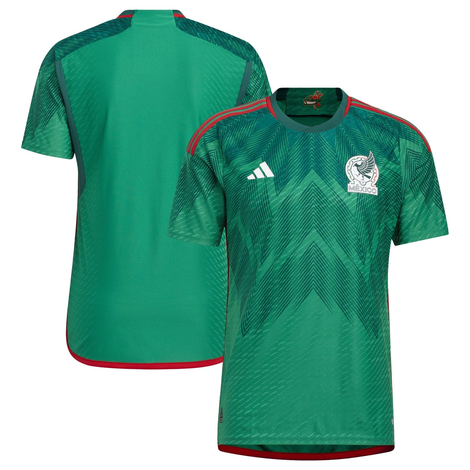 Mexico National Team Home Authentic Jersey Shirt Green 2022-23 for Men