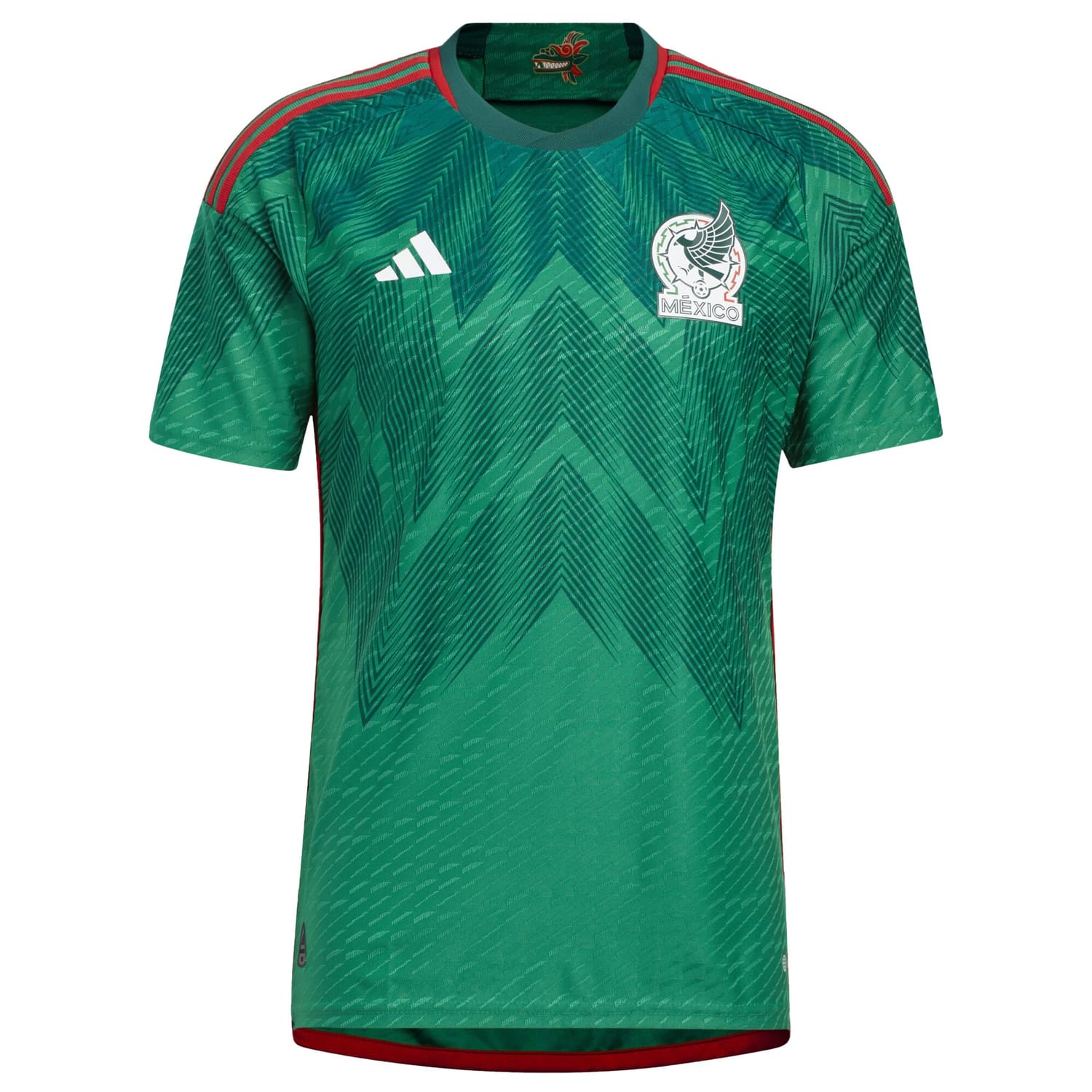 Mexico National Team Home Authentic Jersey Shirt Green 2022-23 for Men
