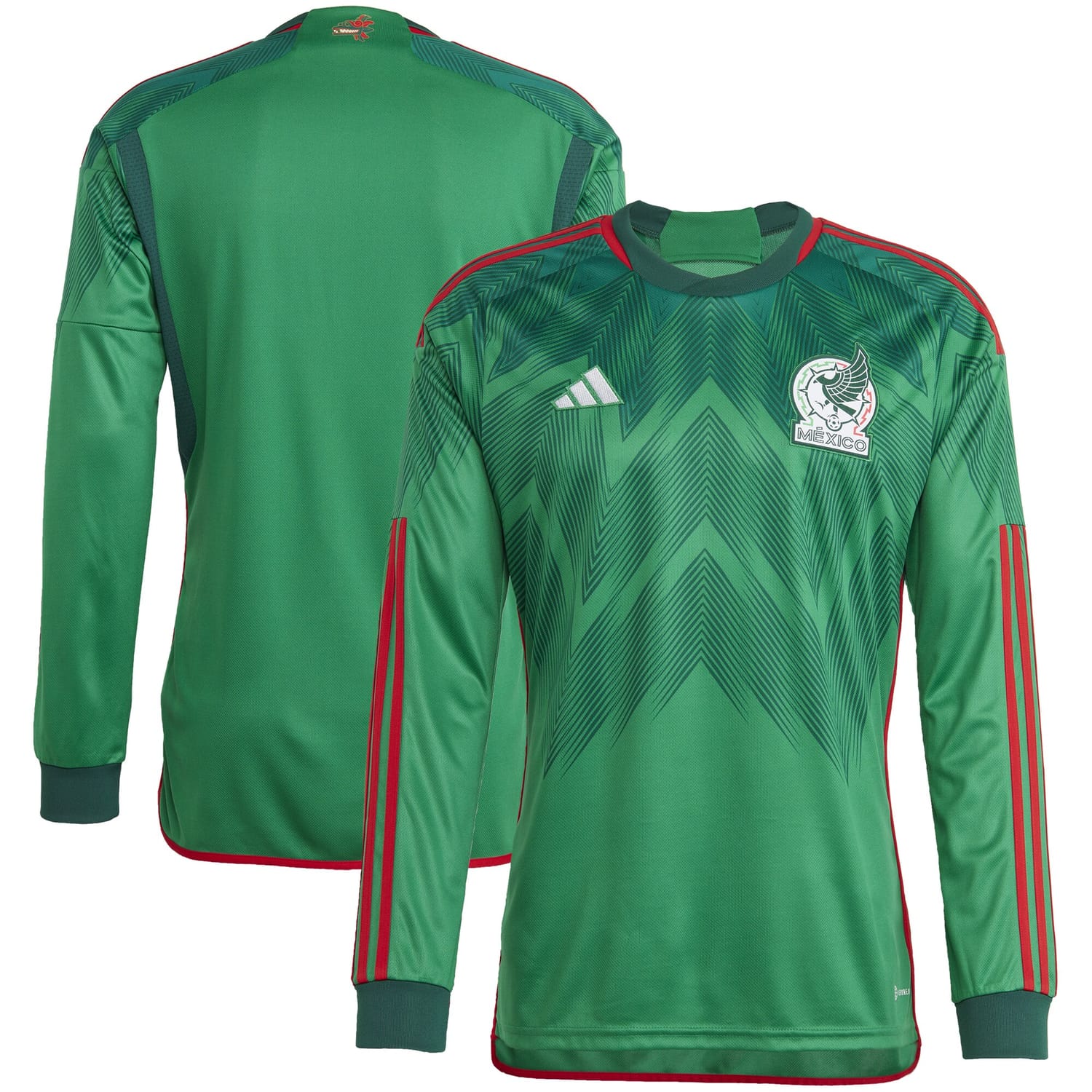 Mexico National Team Home Jersey Shirt Long Sleeve Green 2022-23 for Men