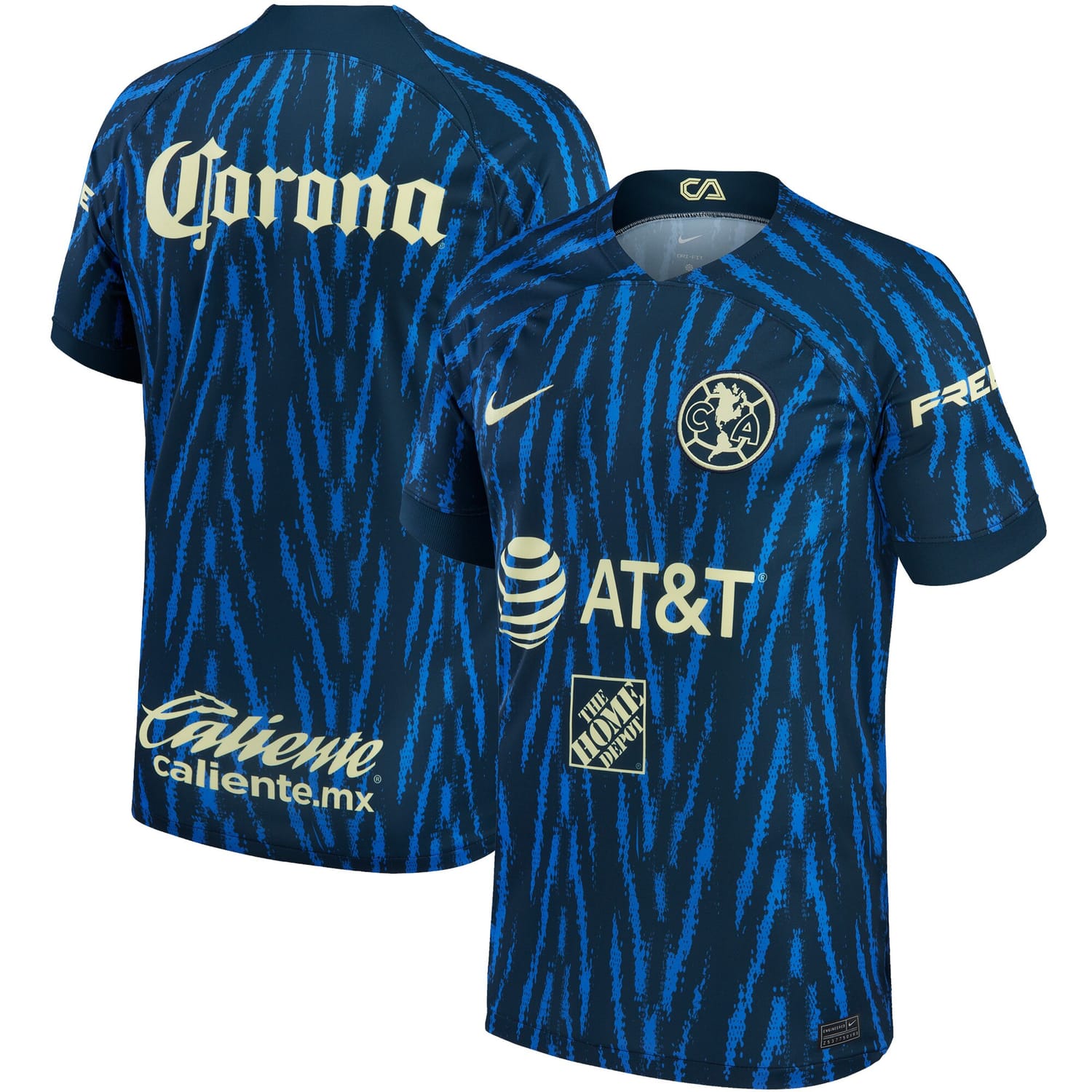 Liga MX Club America Away Jersey Shirt Blue 2022-23 for Men