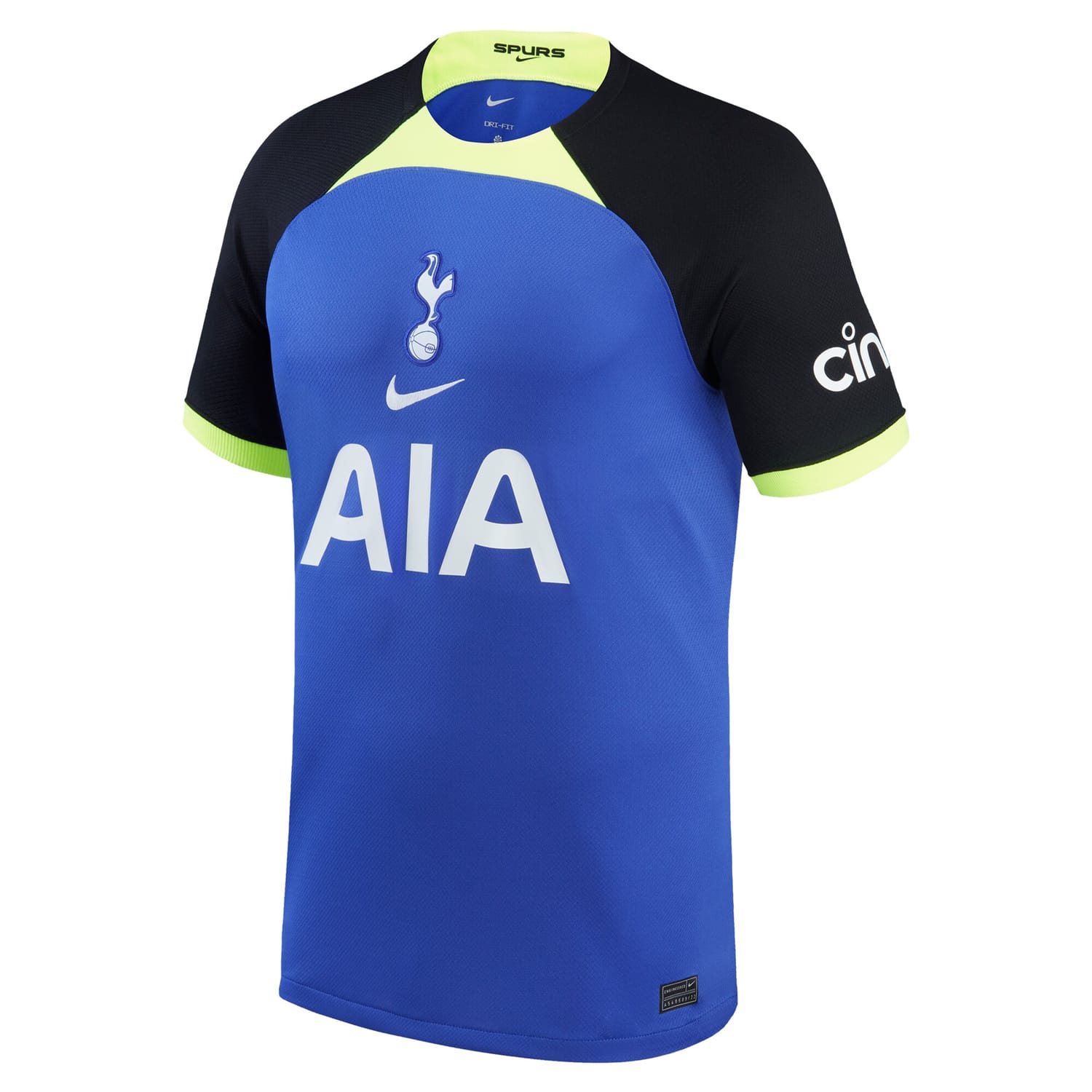 Premier League Tottenham Hotspur Away Jersey Shirt Blue 2022-23 for Men