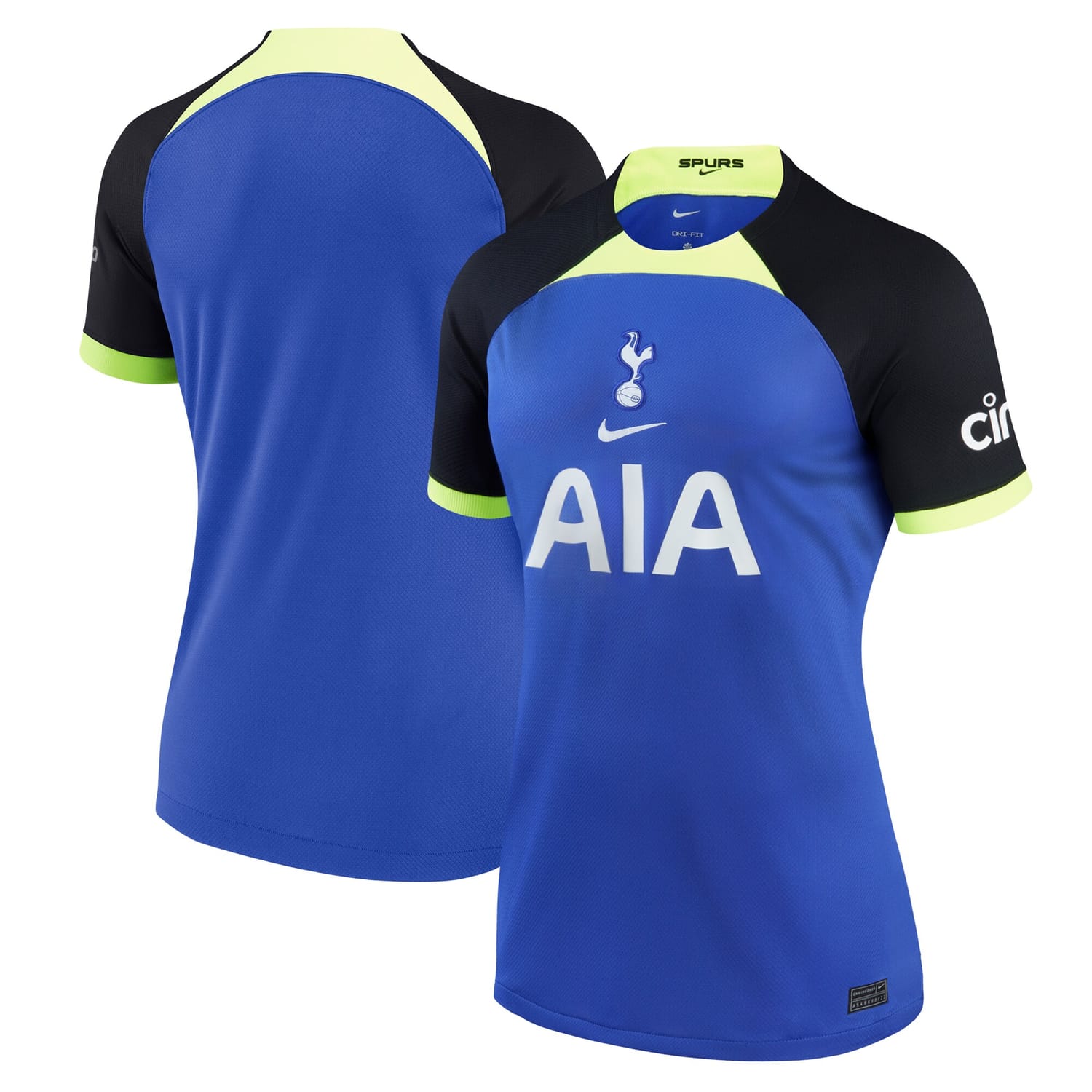 Premier League Tottenham Hotspur Away Jersey Shirt Blue 2022-23 for Women