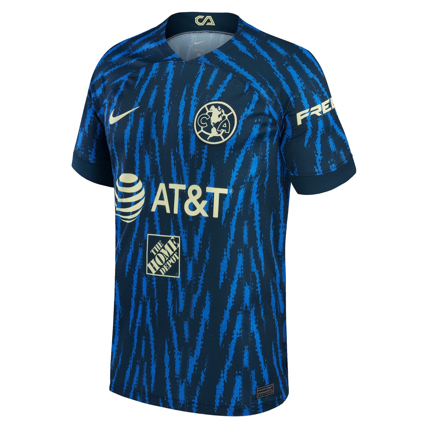 Liga MX Club America Away Jersey Shirt Blue 2022-23 player Federico Viñas printing for Men