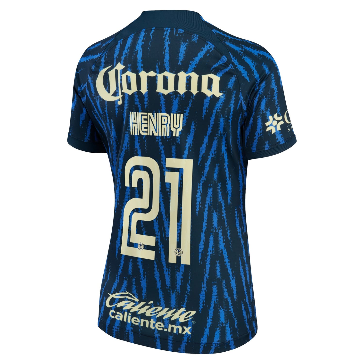Liga MX Club America Away Jersey Shirt Blue 2022-23 player Henry Martin printing for Women