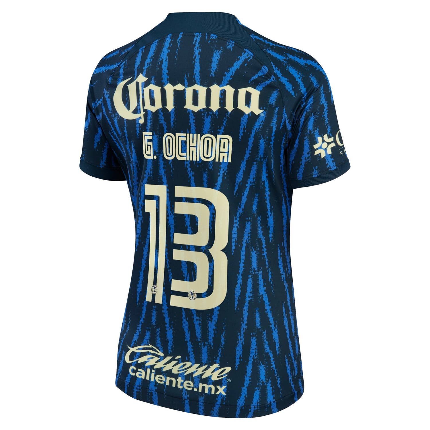 Liga MX Club America Away Jersey Shirt Blue 2022-23 player Guillermo Ochoa printing for Women