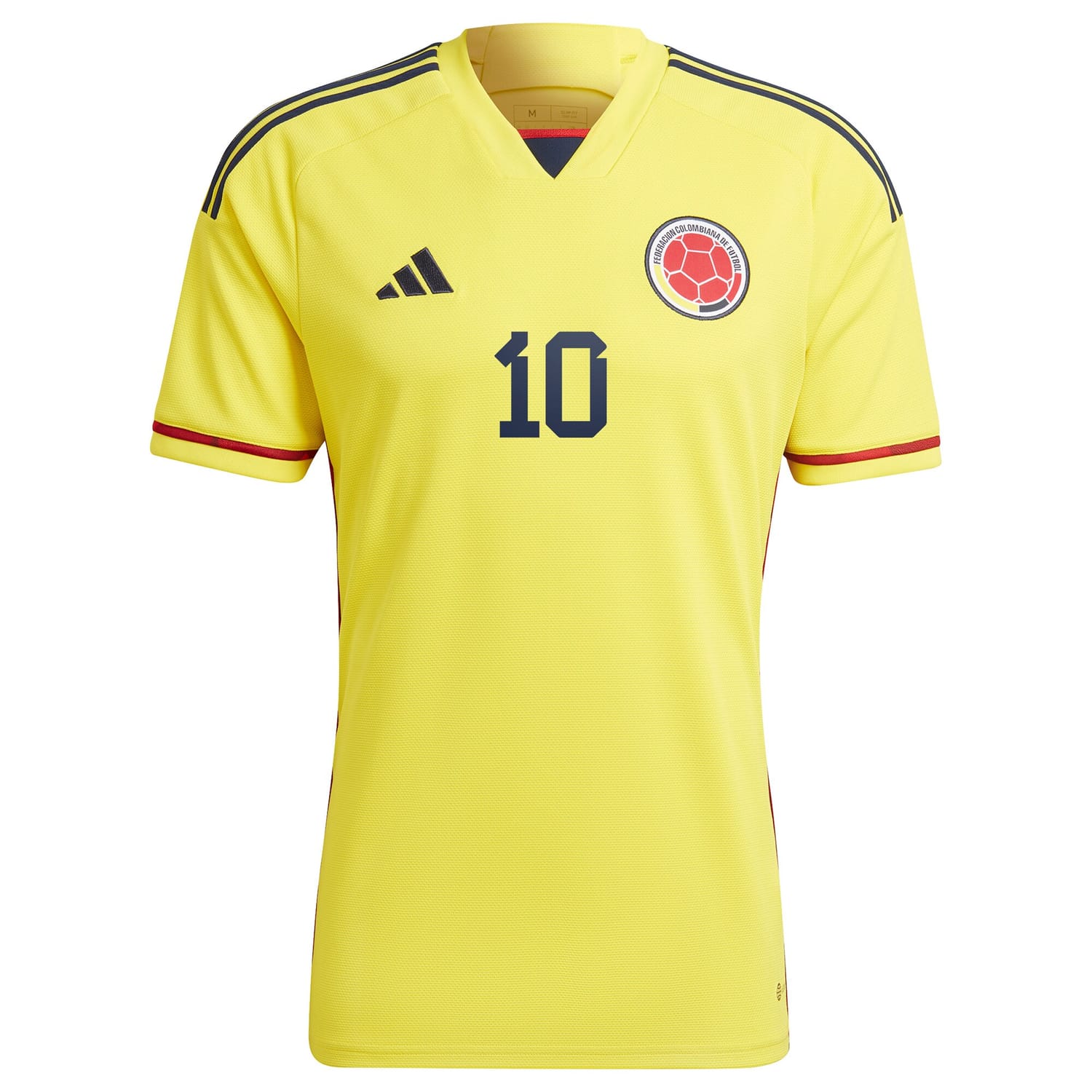 Colombia National Team Home Jersey Shirt Yellow 2022-23 player James Rodriguez printing for Men