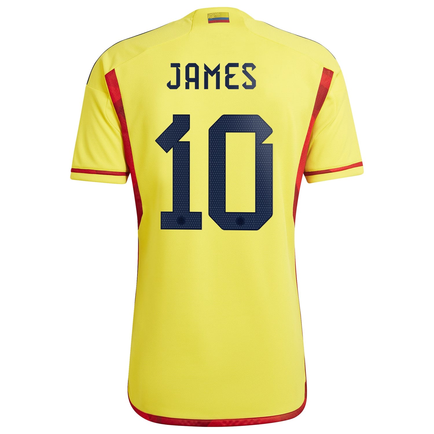Colombia National Team Home Jersey Shirt Yellow 2022-23 player James Rodriguez printing for Men
