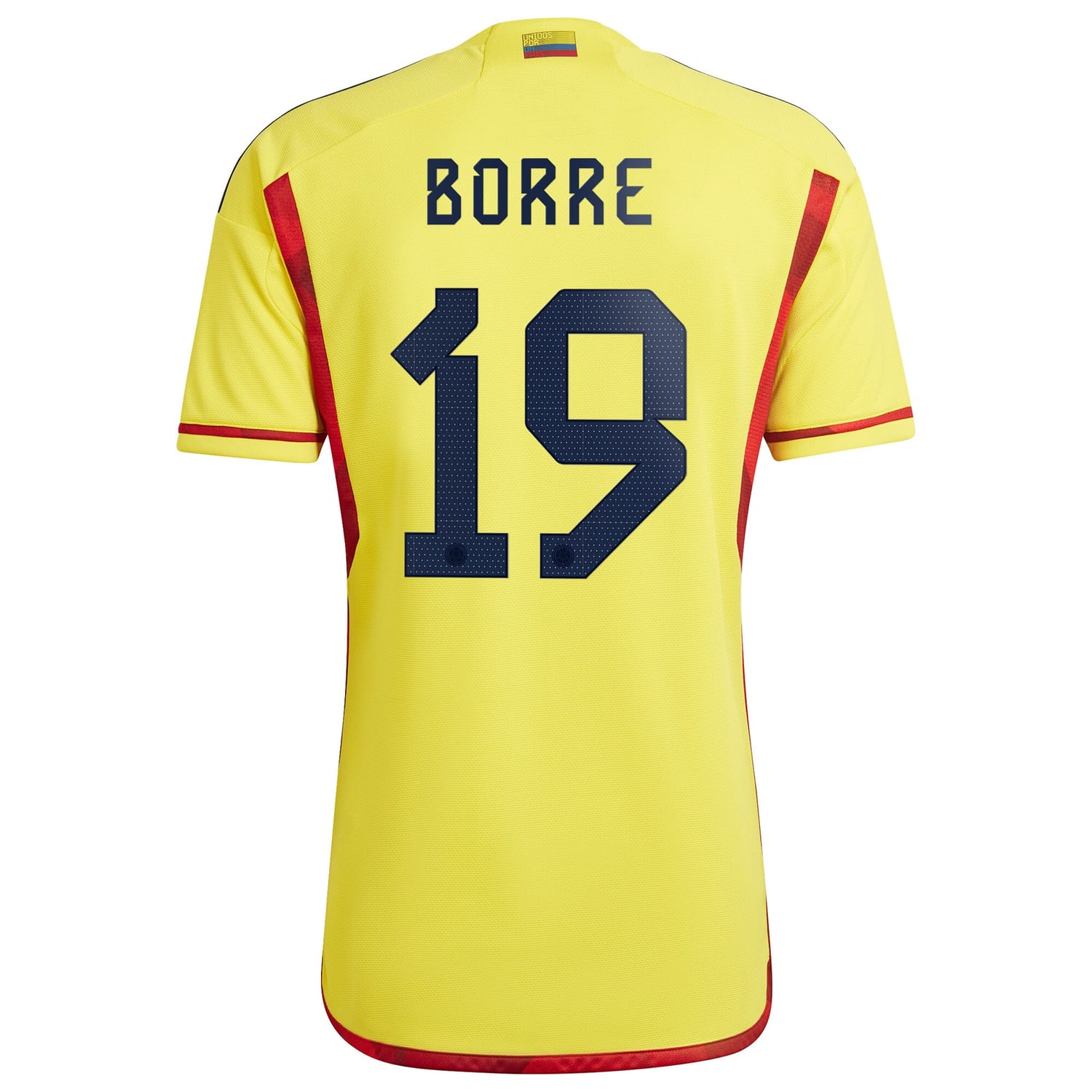 Colombia National Team Home Jersey Shirt Yellow 2022-23 player Rafael Borré printing for Men