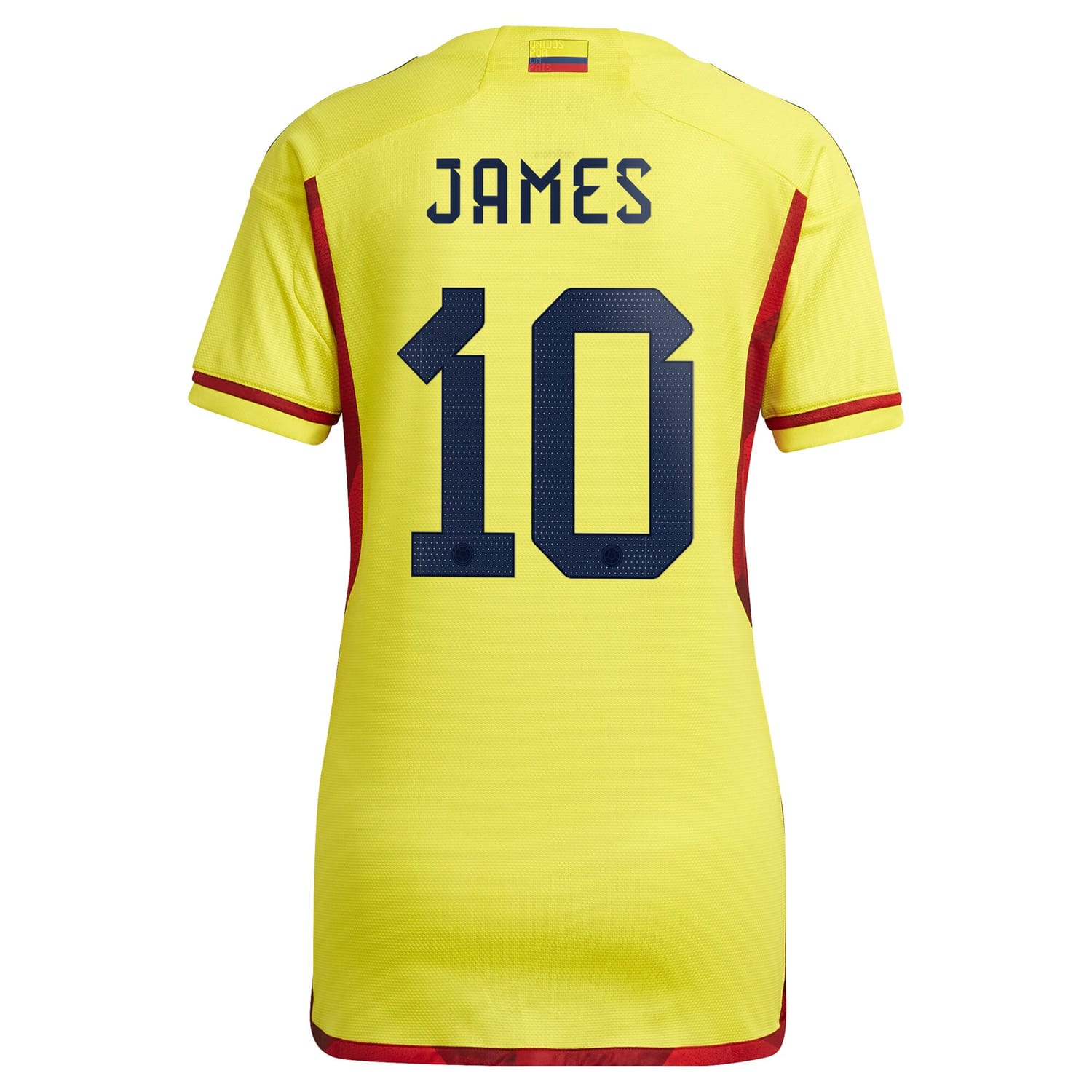 Colombia National Team Home Jersey Shirt Yellow 2022-23 player James Rodriguez printing for Women