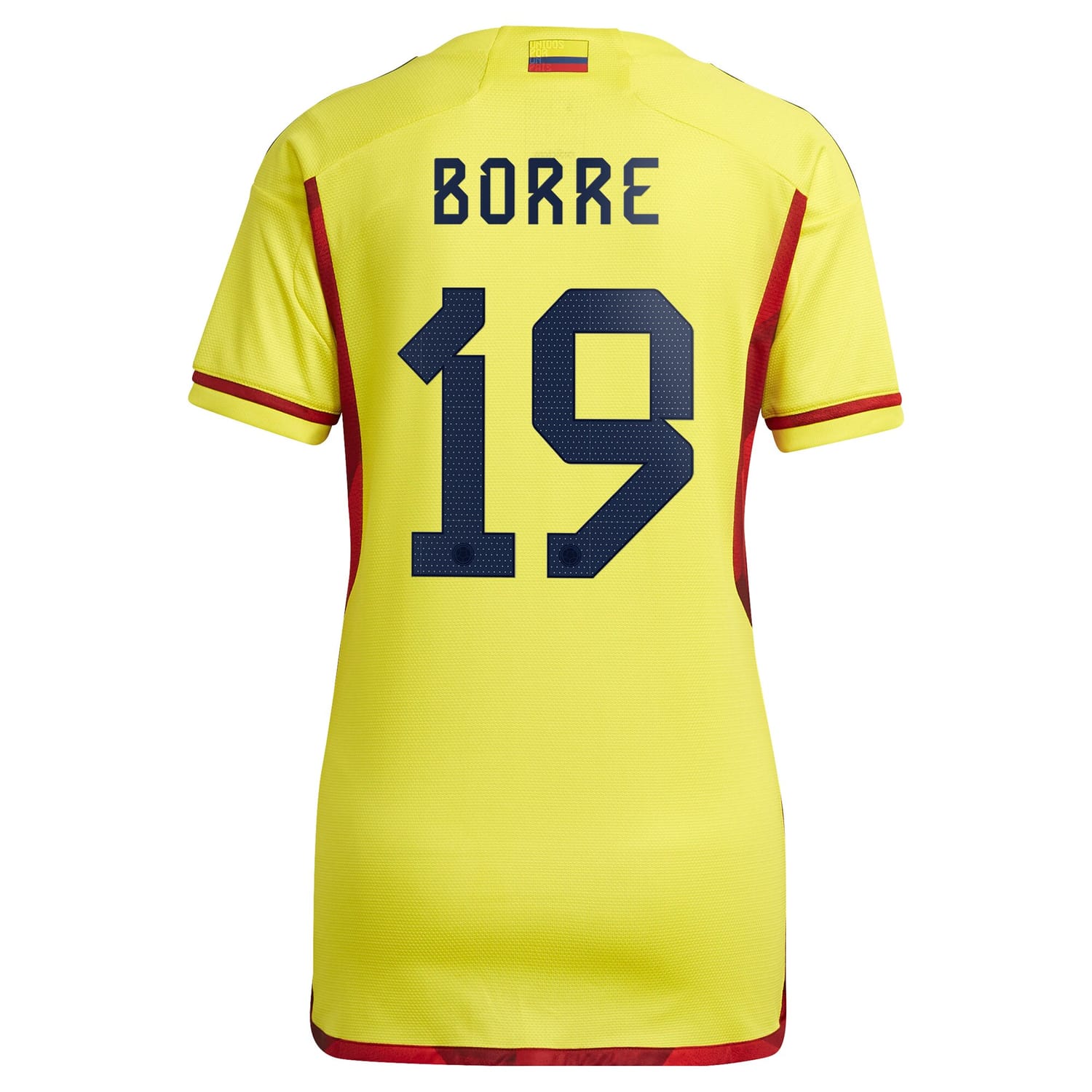 Colombia National Team Home Jersey Shirt Yellow 2022-23 player Rafael Borré printing for Women