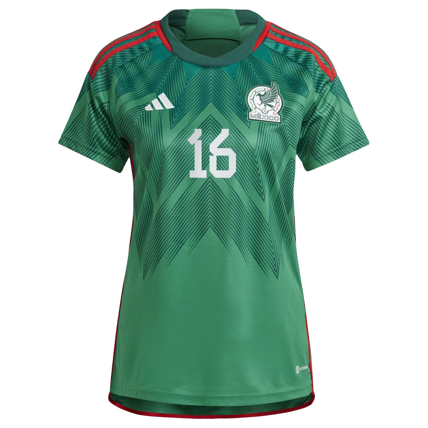 Mexico National Team Home Jersey Shirt Green 2022-23 player Héctor Herrera printing for Women