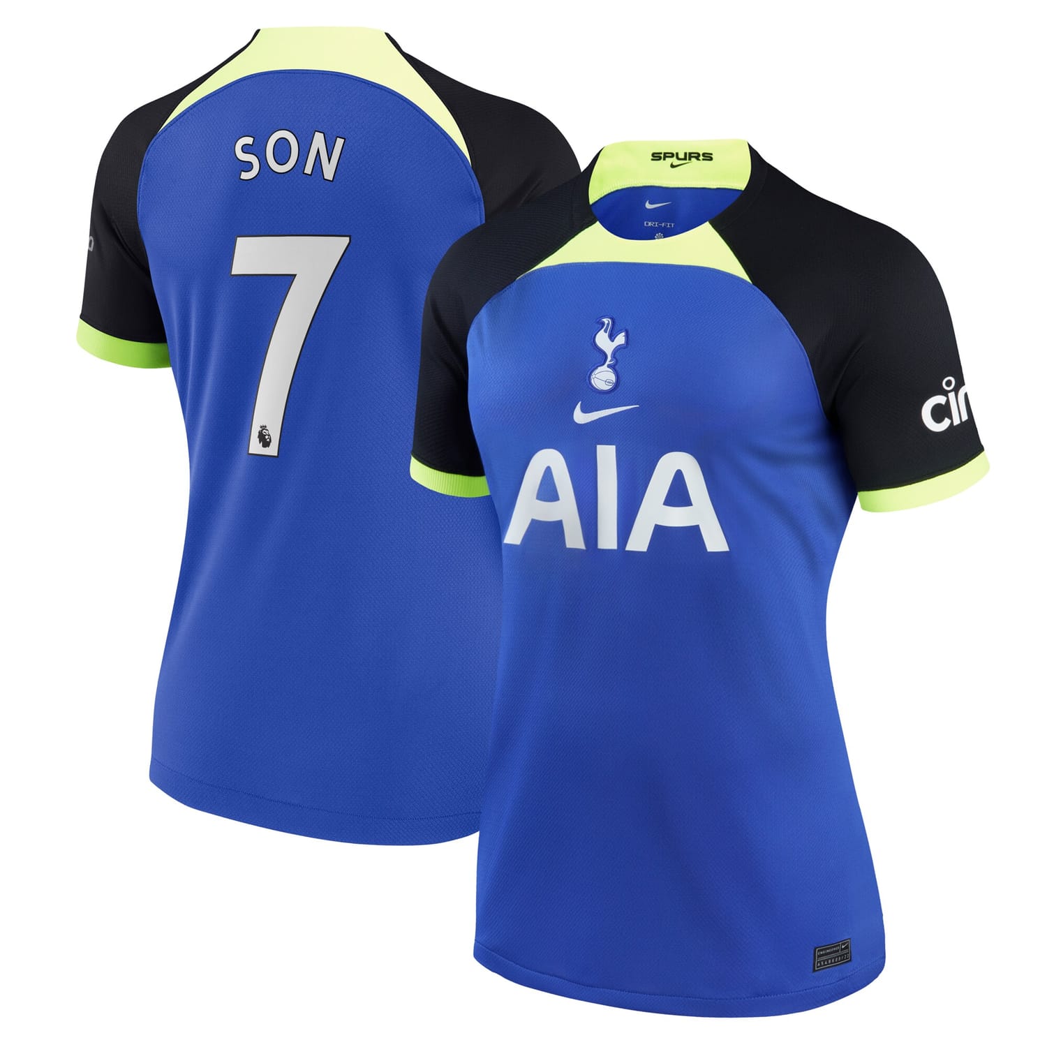 Premier League Tottenham Hotspur Away Jersey Shirt Blue 2022-23 player Son Heung-min printing for Women