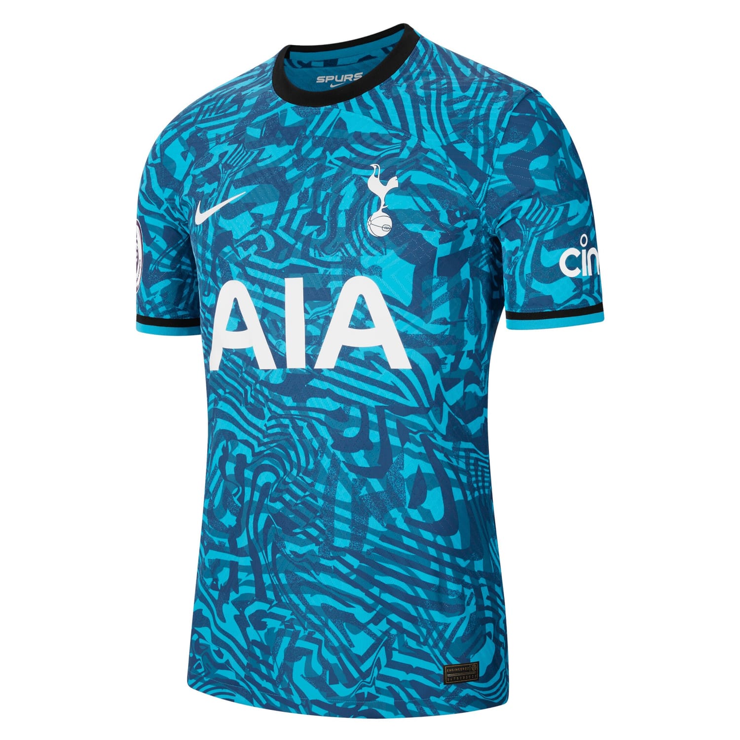 Premier League Tottenham Hotspur Third Authentic Jersey Shirt Blue 2022-23 for Men