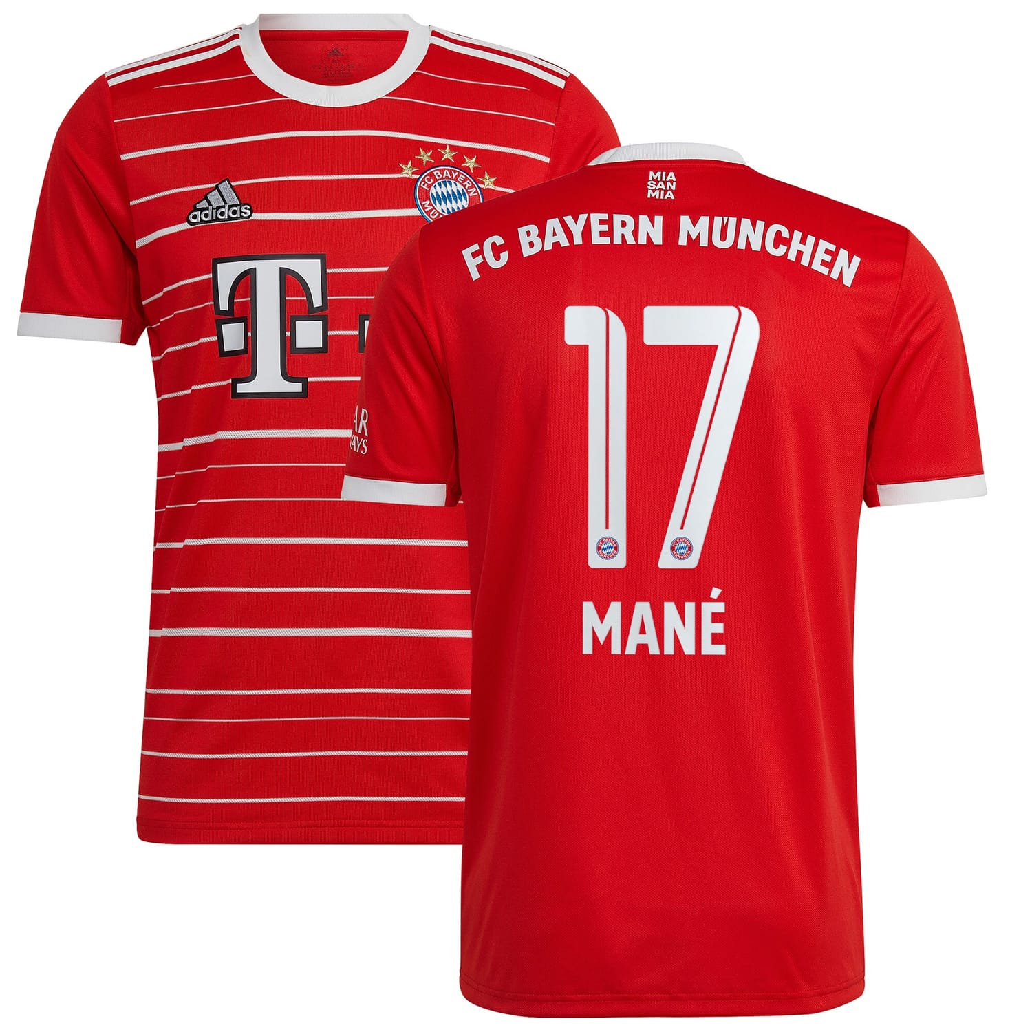 Bundesliga Bayern Munich Home Jersey Shirt Red 2022-23 player Sadio Mané printing for Men