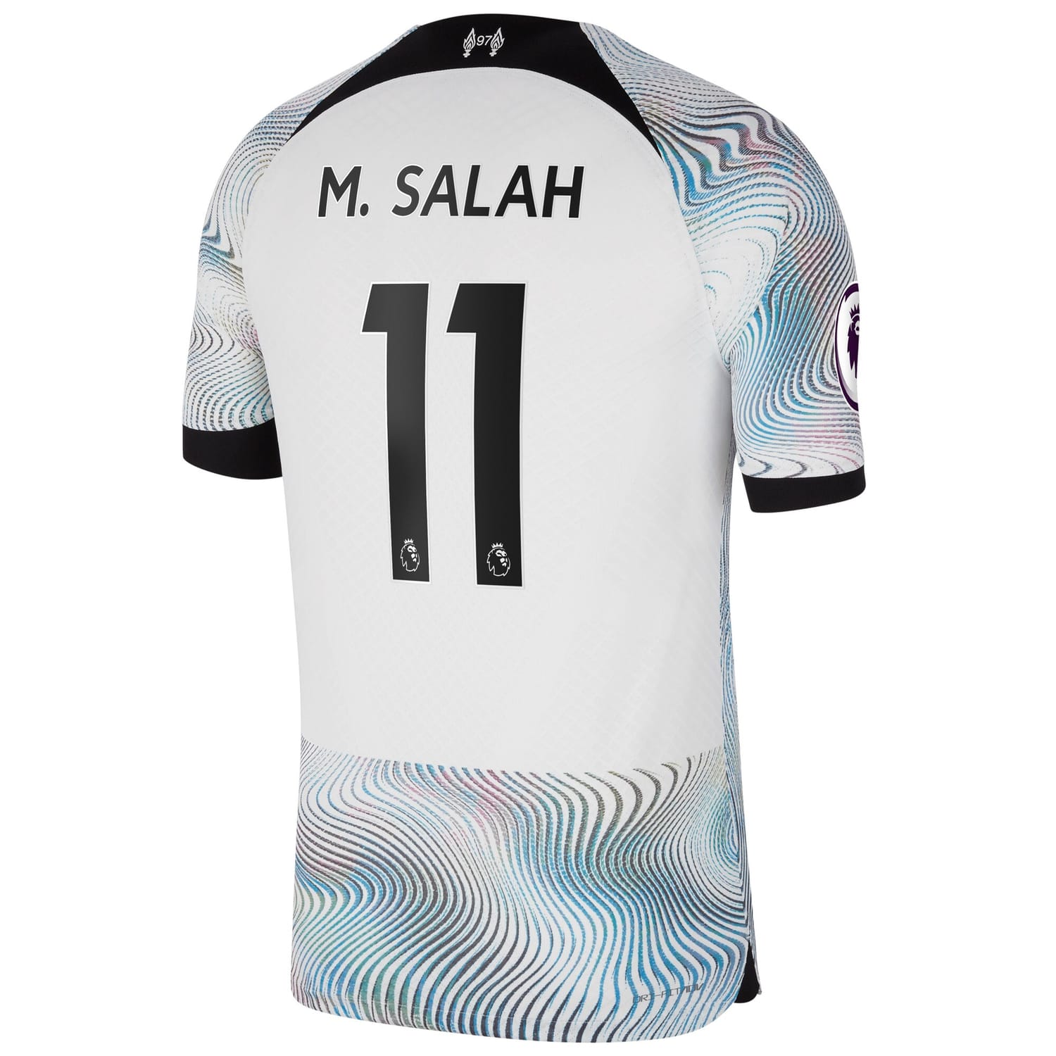 Premier League Liverpool Away Authentic Jersey Shirt White 2022-23 player Mohamed Salah printing for Men