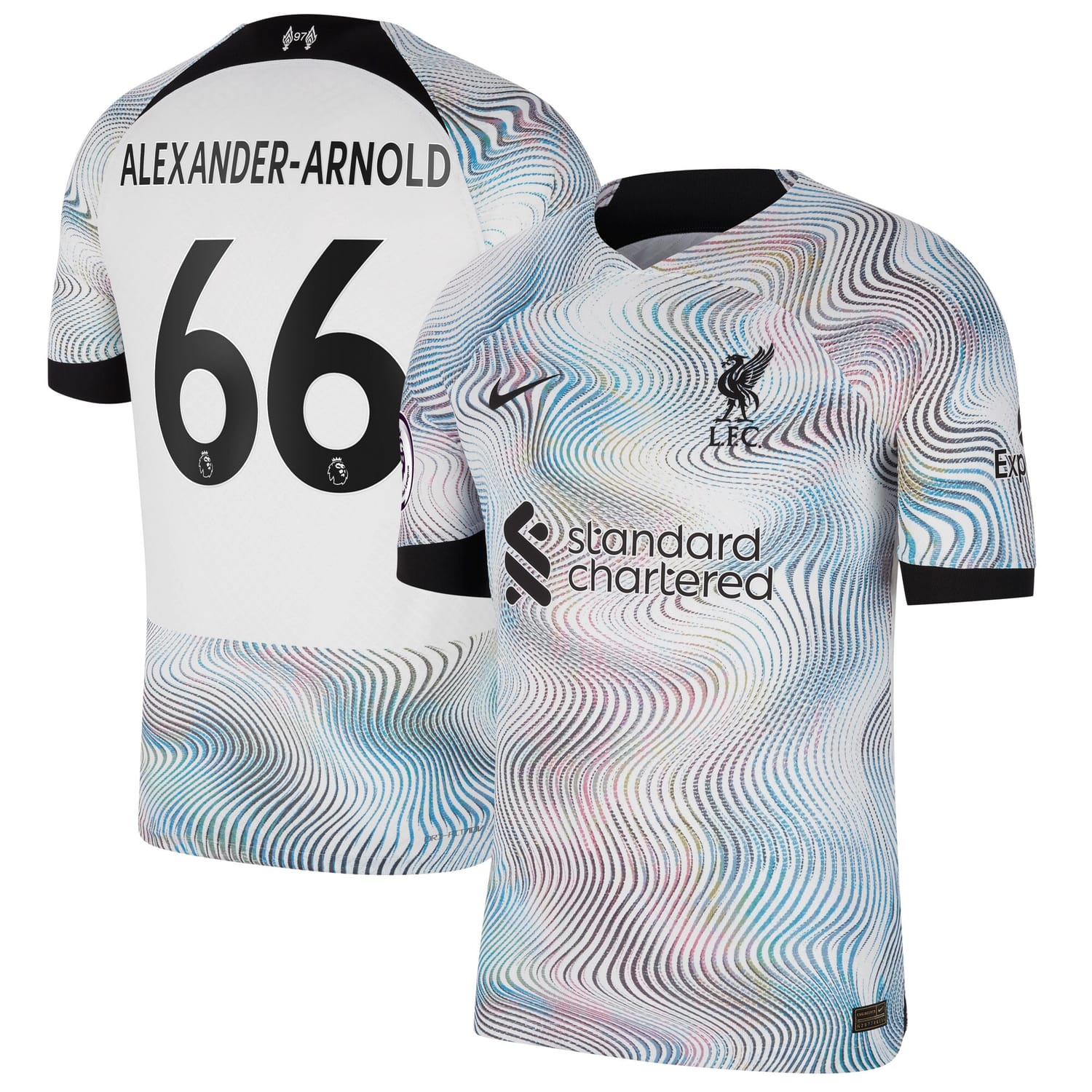 Premier League Liverpool Away Authentic Jersey Shirt White 2022-23 player Trent Alexander-Arnold printing for Men