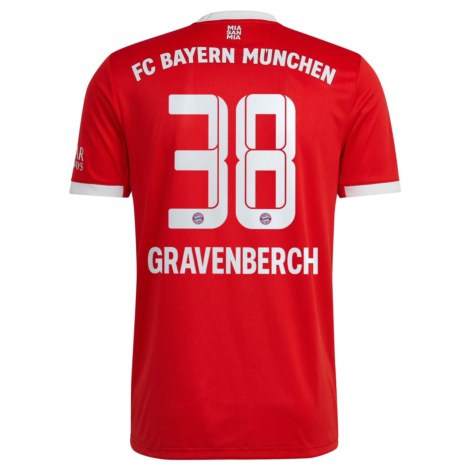 Bundesliga Bayern Munich Home Jersey Shirt Red 2022-23 player Ryan Gravenberch printing for Men