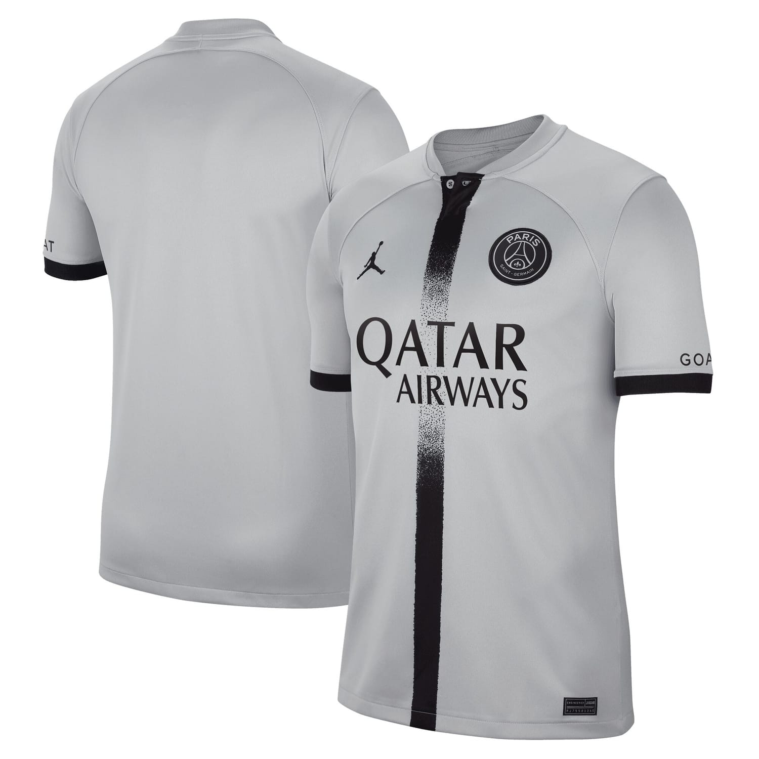 Ligue 1 Paris Saint-Germain Away Jersey Shirt Black 2022-23 for Men