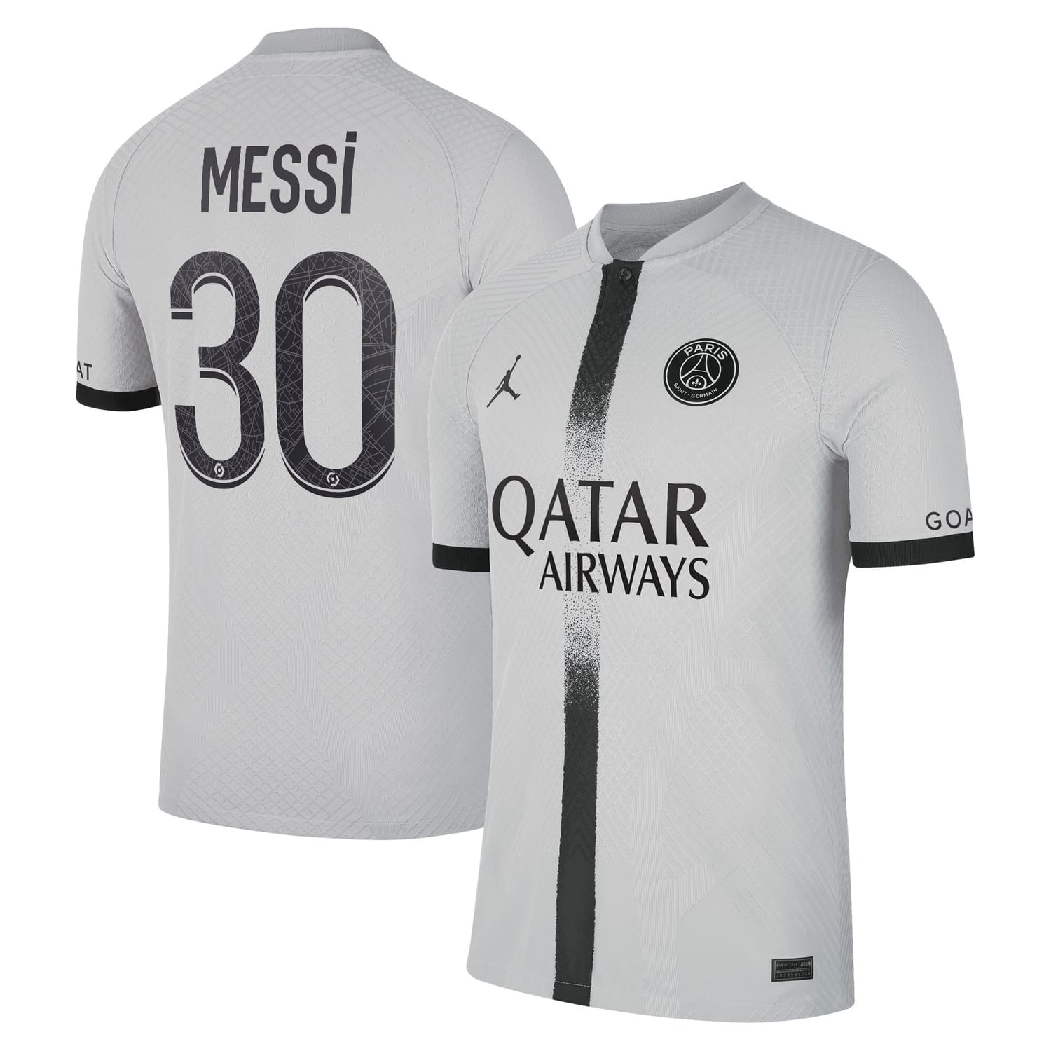 Ligue 1 Paris Saint-Germain Away Authentic Jersey Shirt Black 2022-23 player Lionel Messi printing for Men